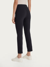 Ragno Super Fresh pantaloni pinocchietto donna nero spacco anti-piega