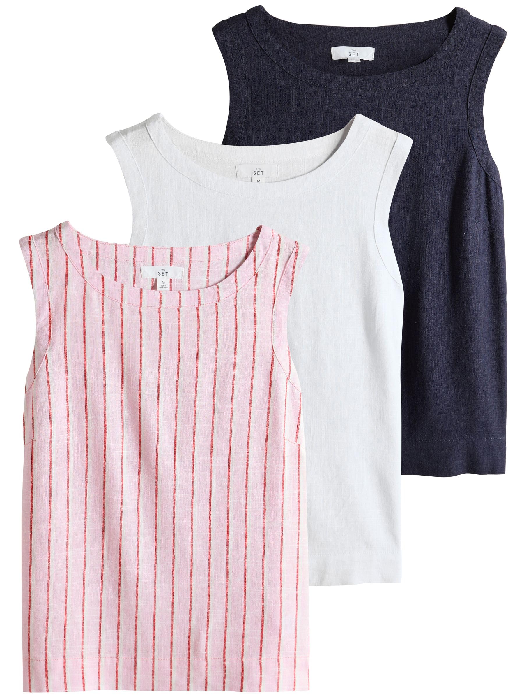 Geo Next The Set Top Svasati Lino 3 Pezzi Uso Quotidiano