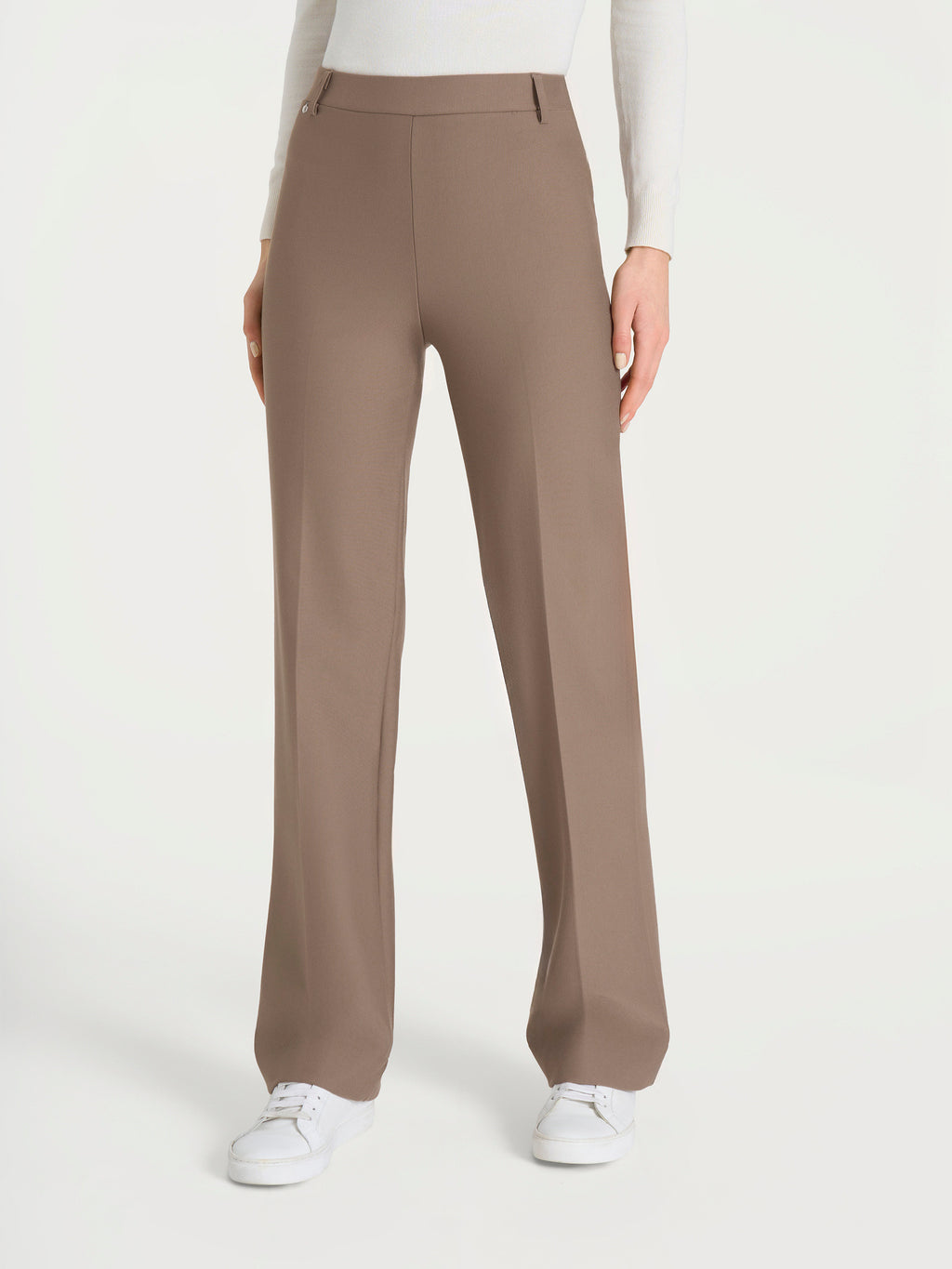 Ragno Compact Wide pantaloni palazzo donna pine bark