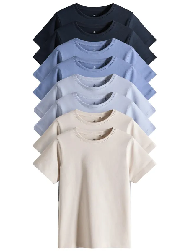 Next The Set T-Shirt Regular Ragazzo Maniche Corte 8 Pezzi