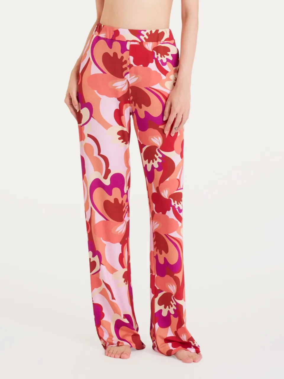 Ragno Viscosa Summer Pantalone Ampio Fant. Brandy Snifter