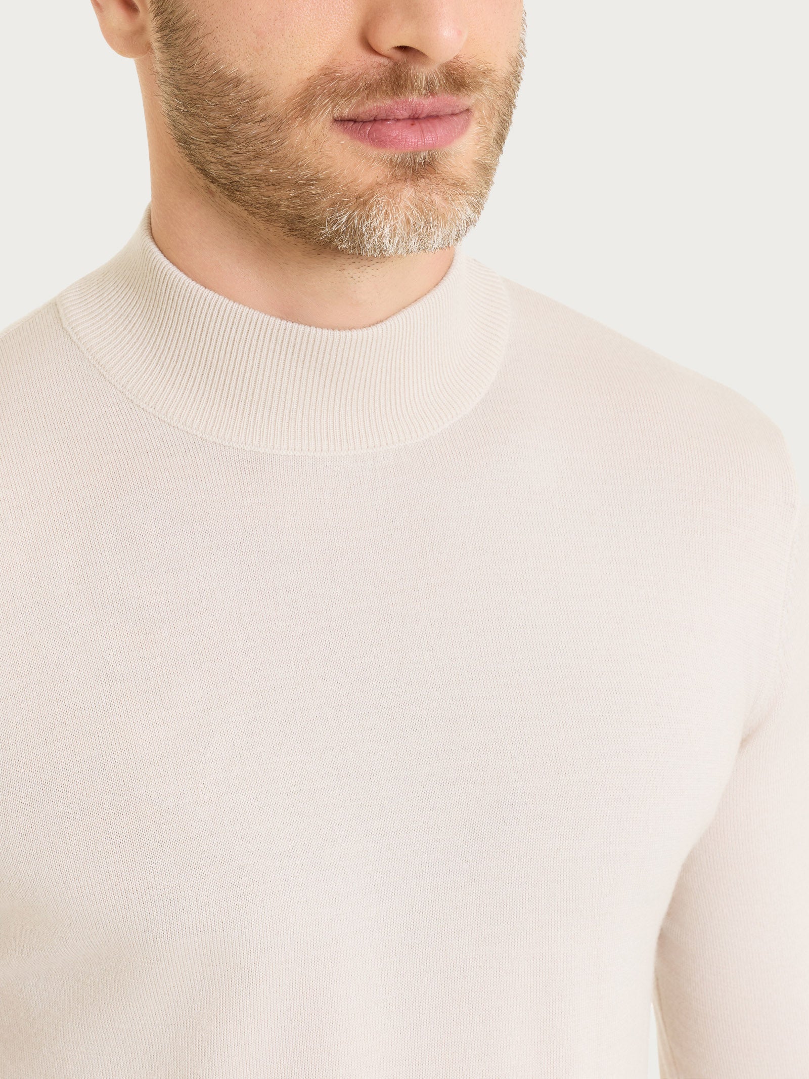 Ragno Merino Soft Lupetto Champignon Maglia Uomo Lana Pura