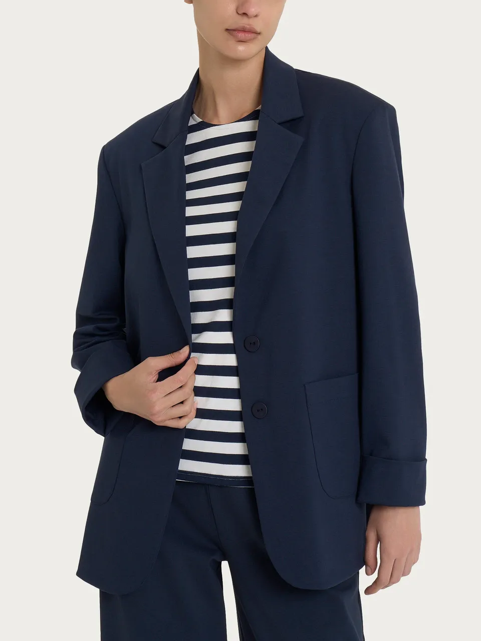 Ragno Compact Light Blazer Over giacca donna Bleu