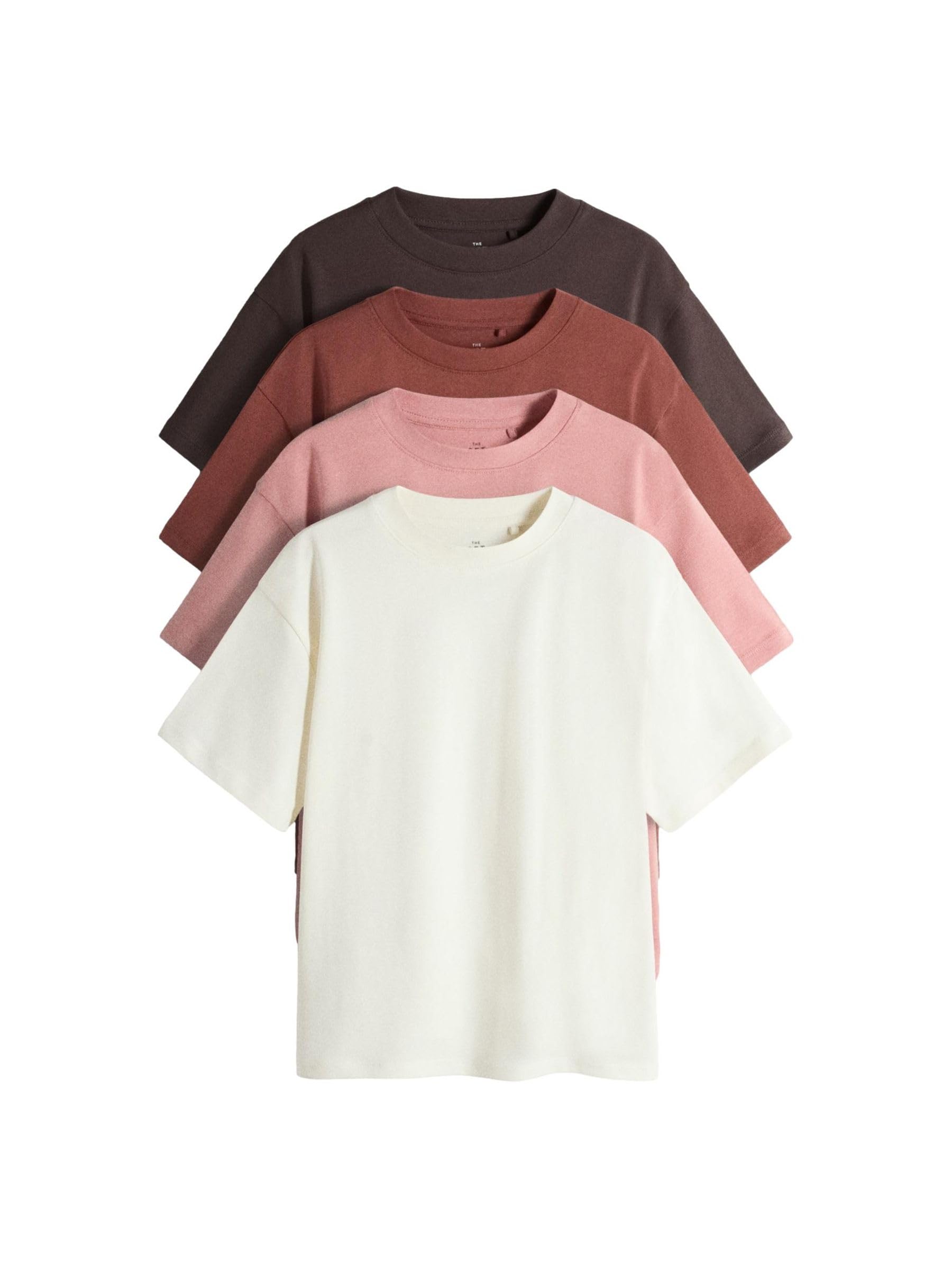 Geo Next The Set t-shirt bambina 4 pezzi oversize cotone