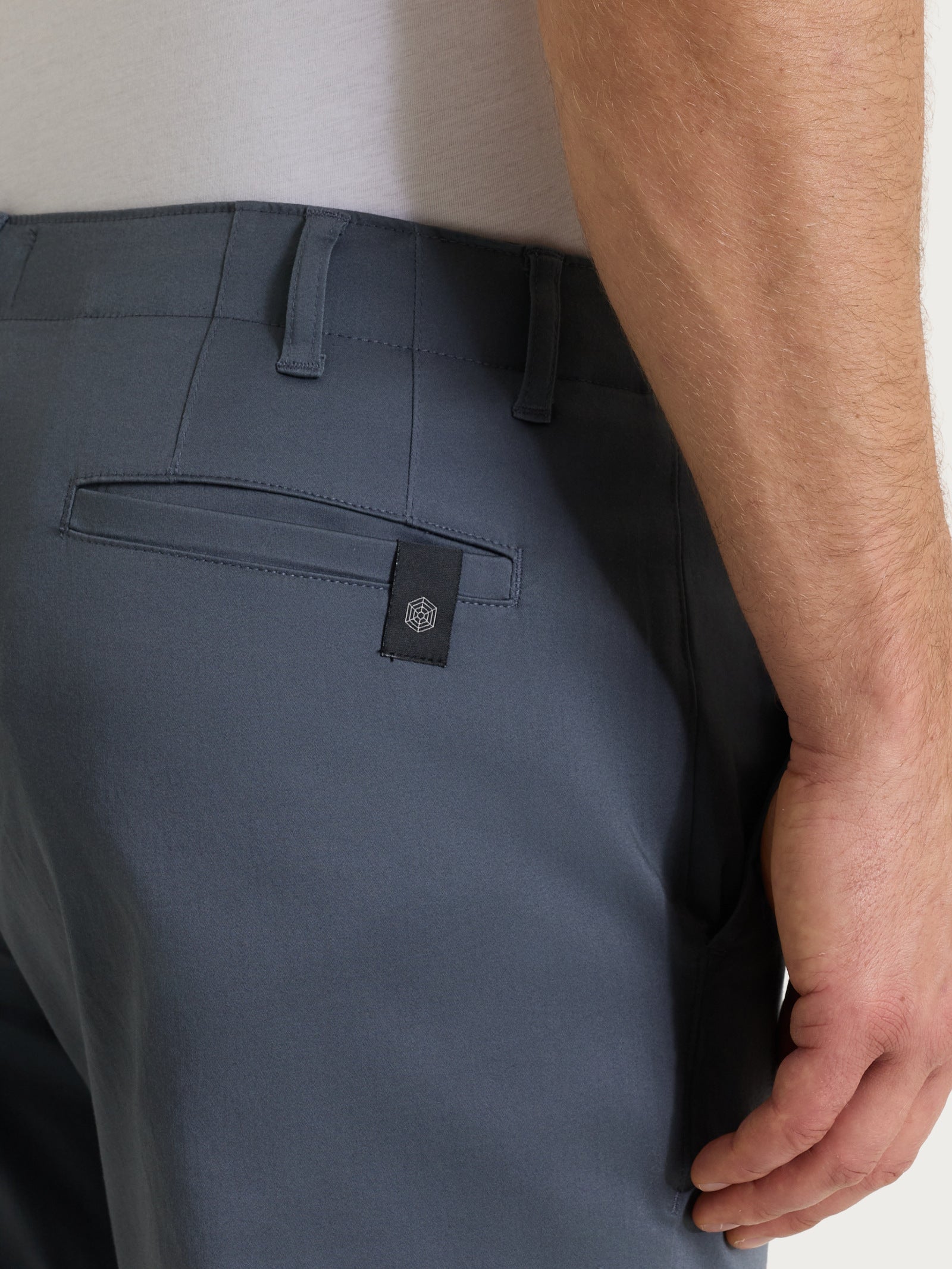 Ragno Satin Power pantalone chino uomo Turbulence