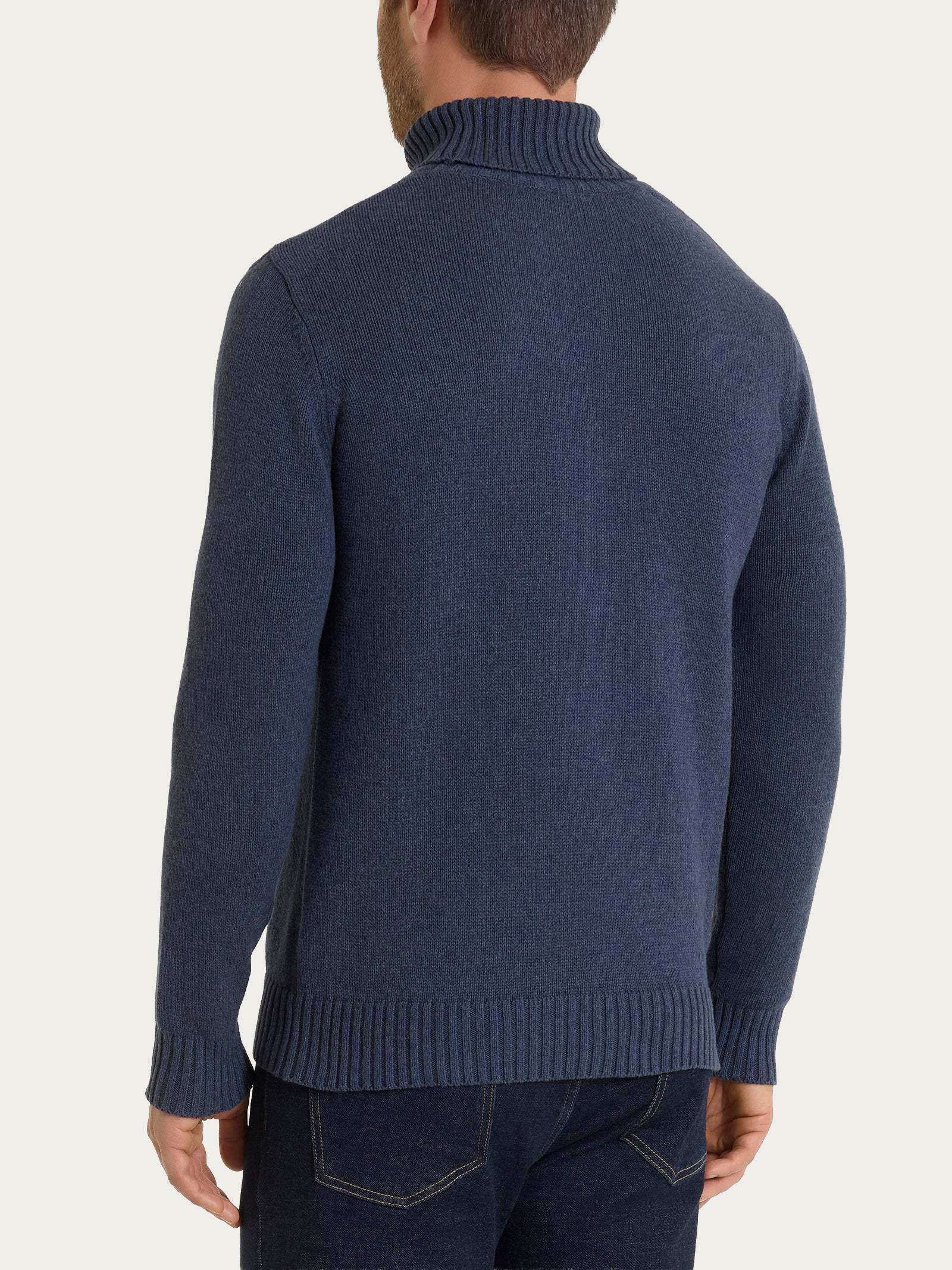 Ragno Winter Cotton lupetto Avio Mel. puro cotone
