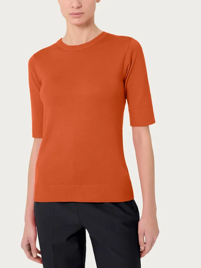 Ragno Four Seasons maglia girocollo rust skinny