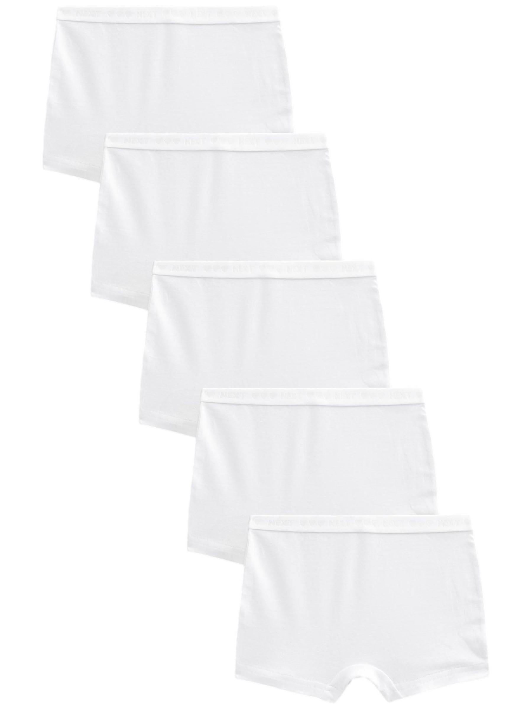 Next ragazza slip boxer cotone 5 pezzi vita alta