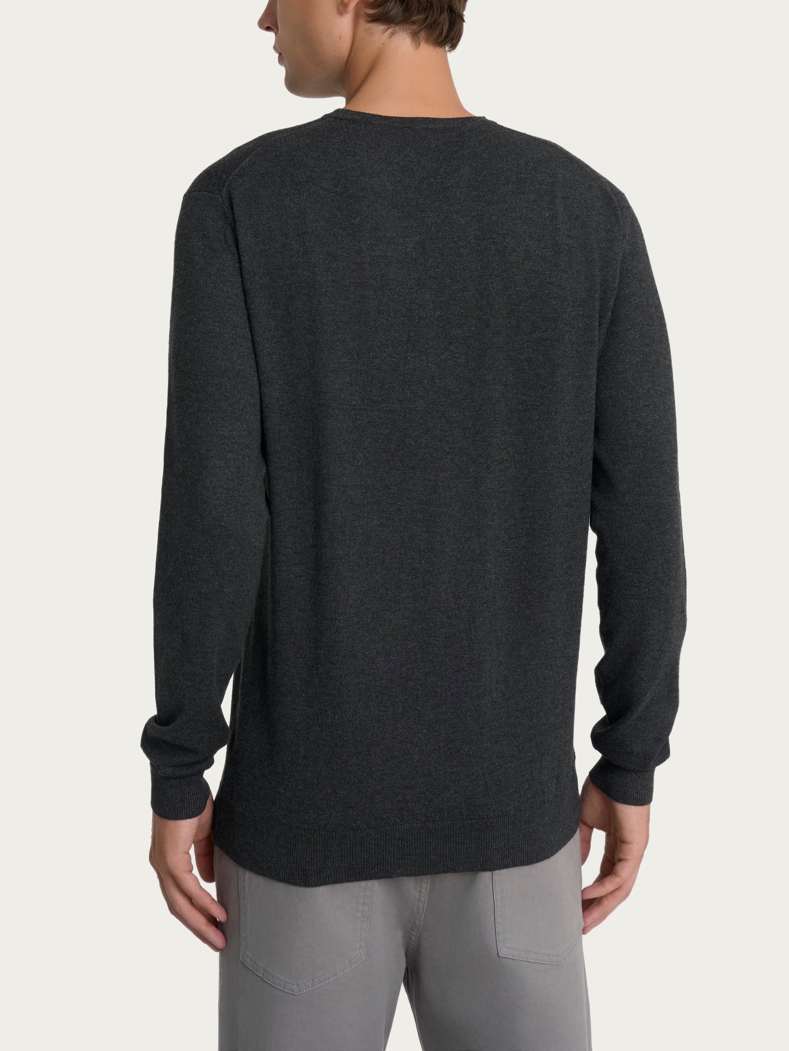 Ragno Four Seasons pull girocollo uomo antracite misto viscosa