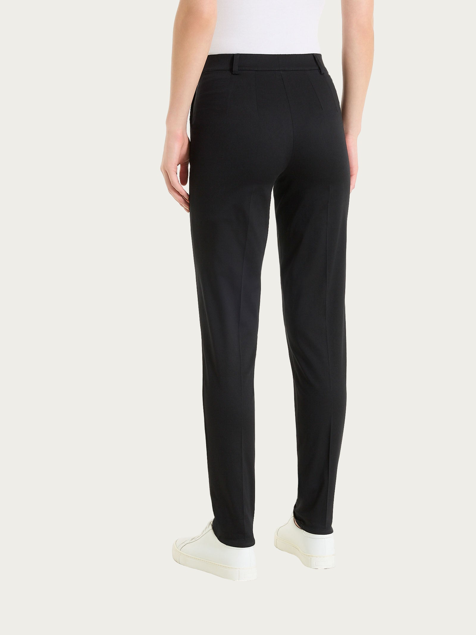 Ragno Satin Power Pantalone Chino Slim Nero elegante