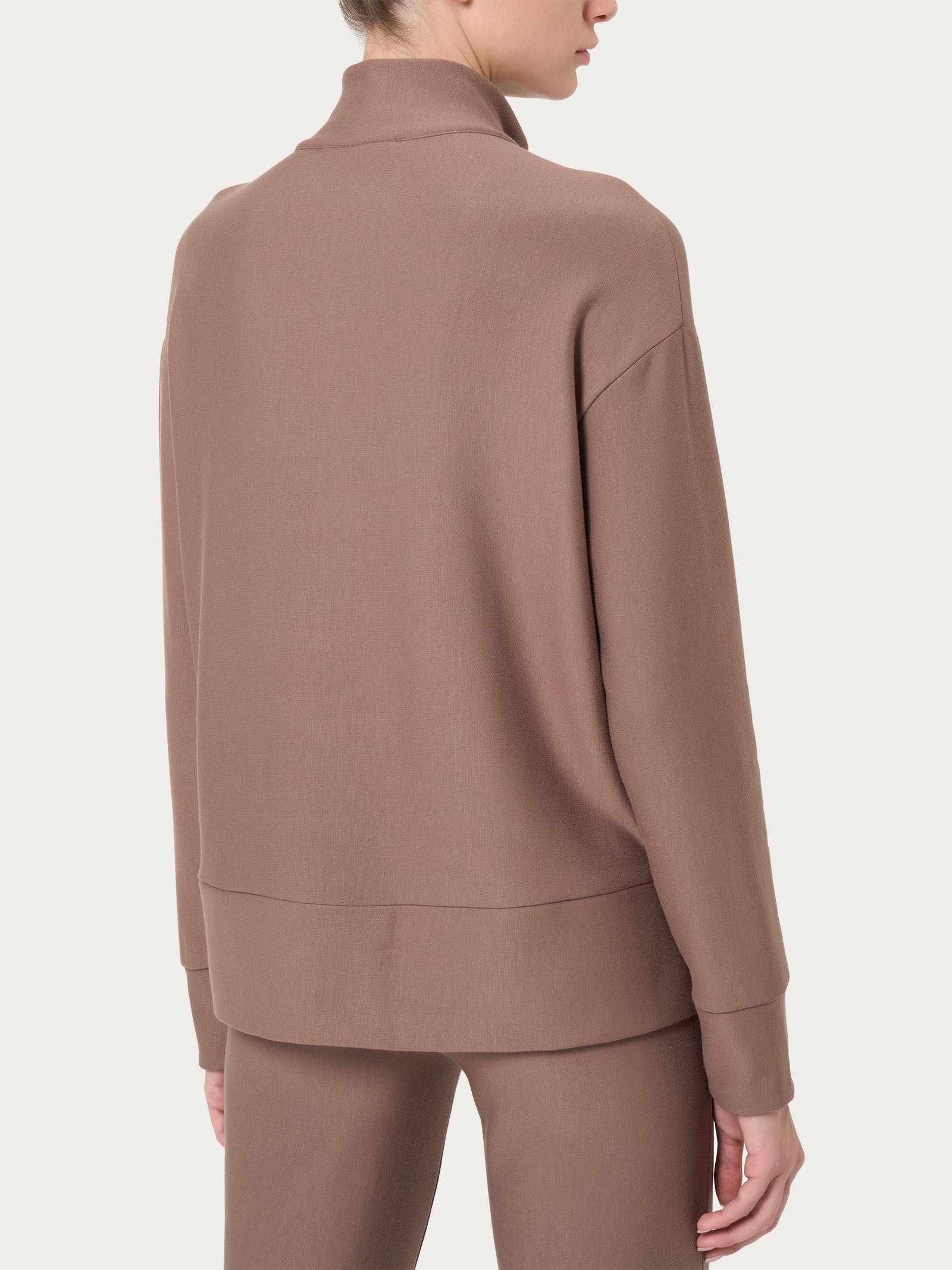 Ragno Eco Techno Fleece giacca zip pine bark