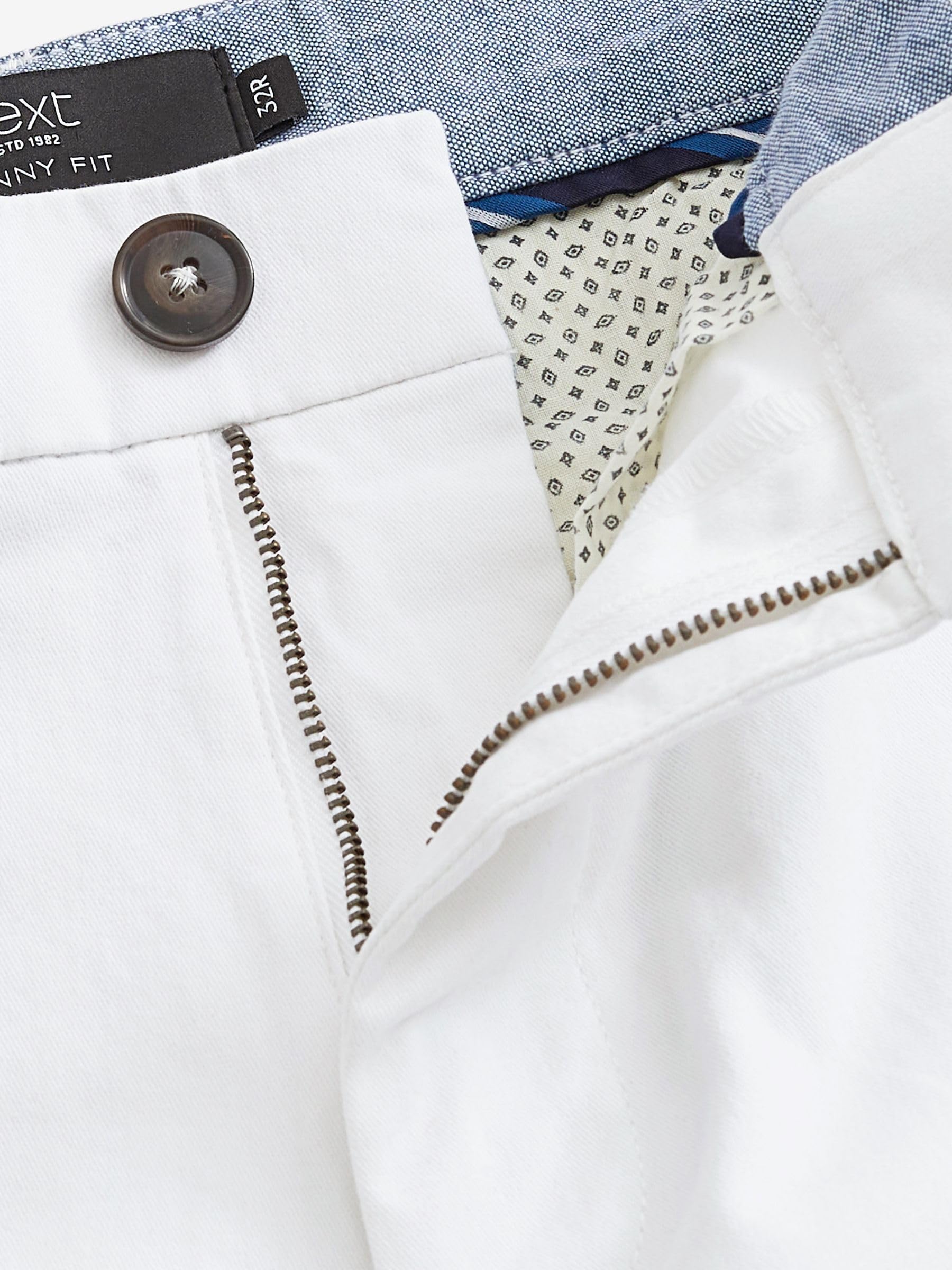 NEXT Chino Skinny pantalone 30x29 elasticizzato