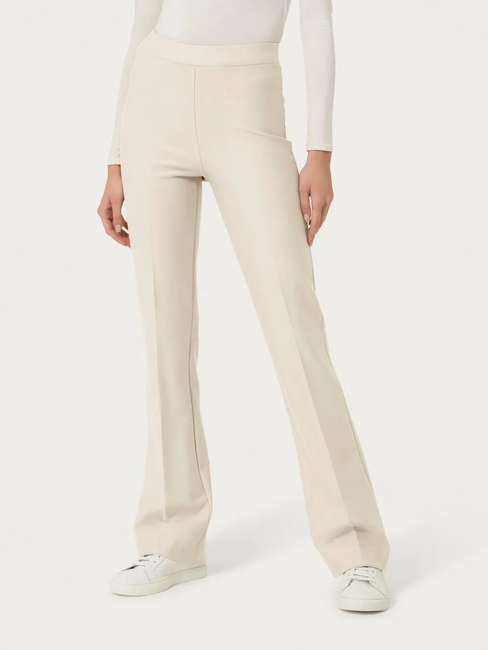 Ragno Compact flare pantaloni donna Champignon a zampa
