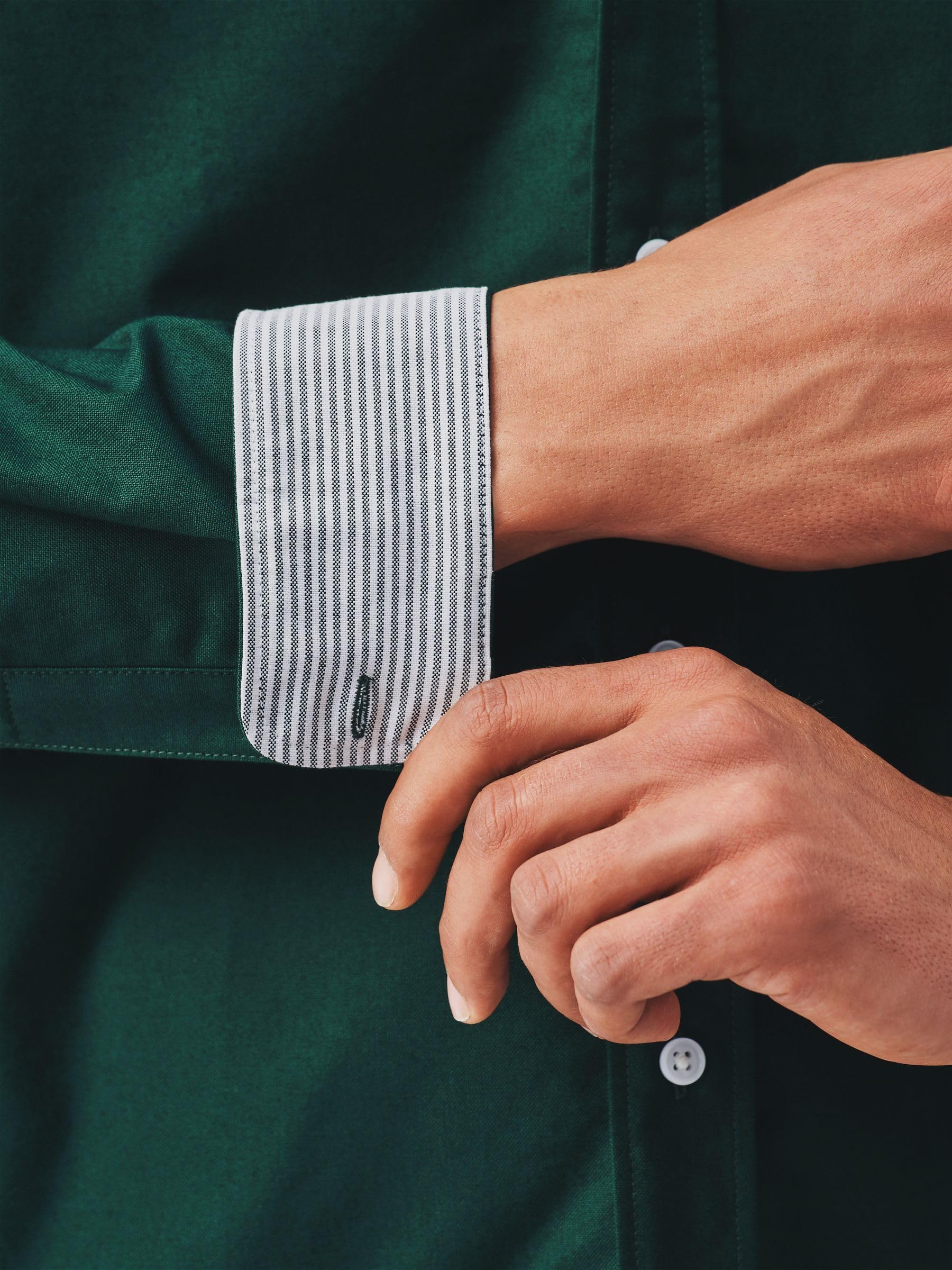 Next Oxford camicia uomo maniche lunghe vestibilita attillata