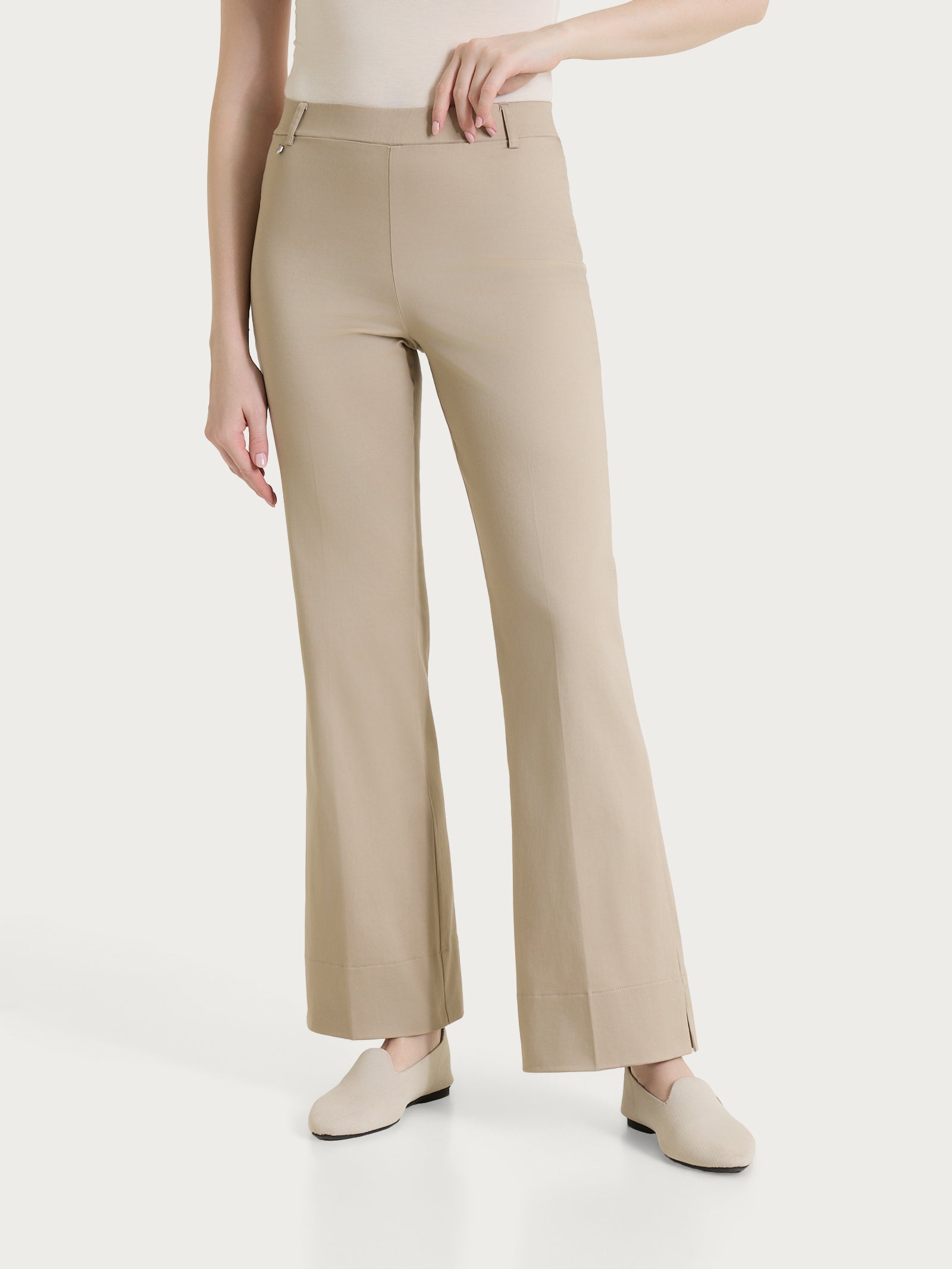 Ragno Satin Power Pantalone flare spacchetti crockery