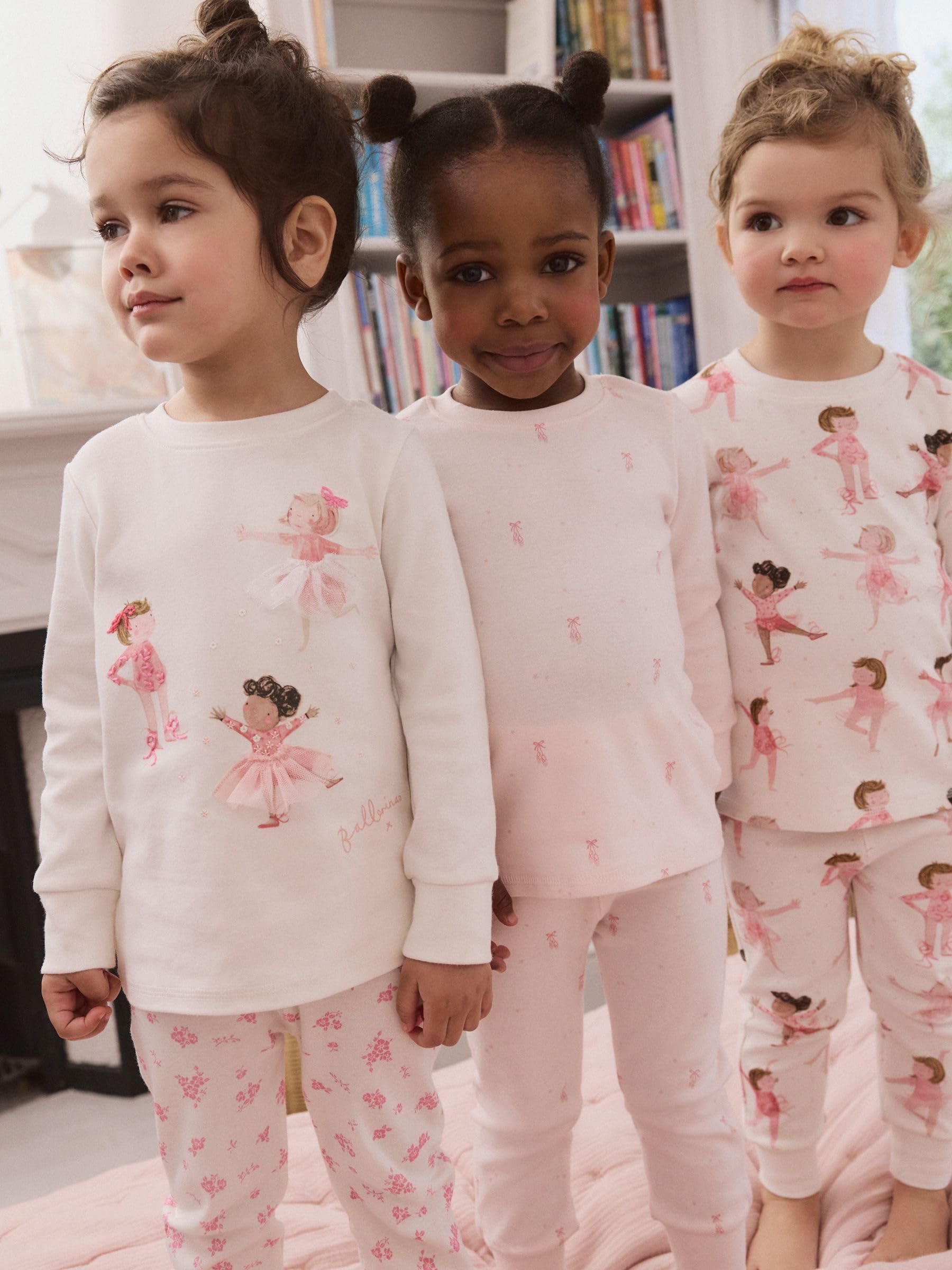 NEXT pigiami bambina 3 pezzi 140-146 cotone ballerina