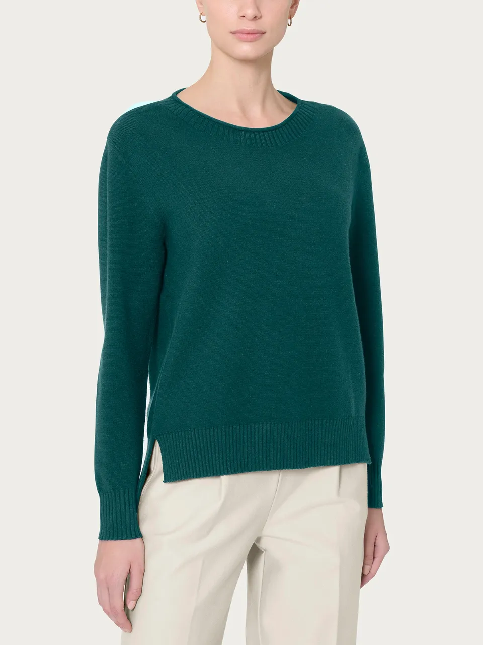 Ragno Four Seasons Girocollo maglia verde Rain Forest