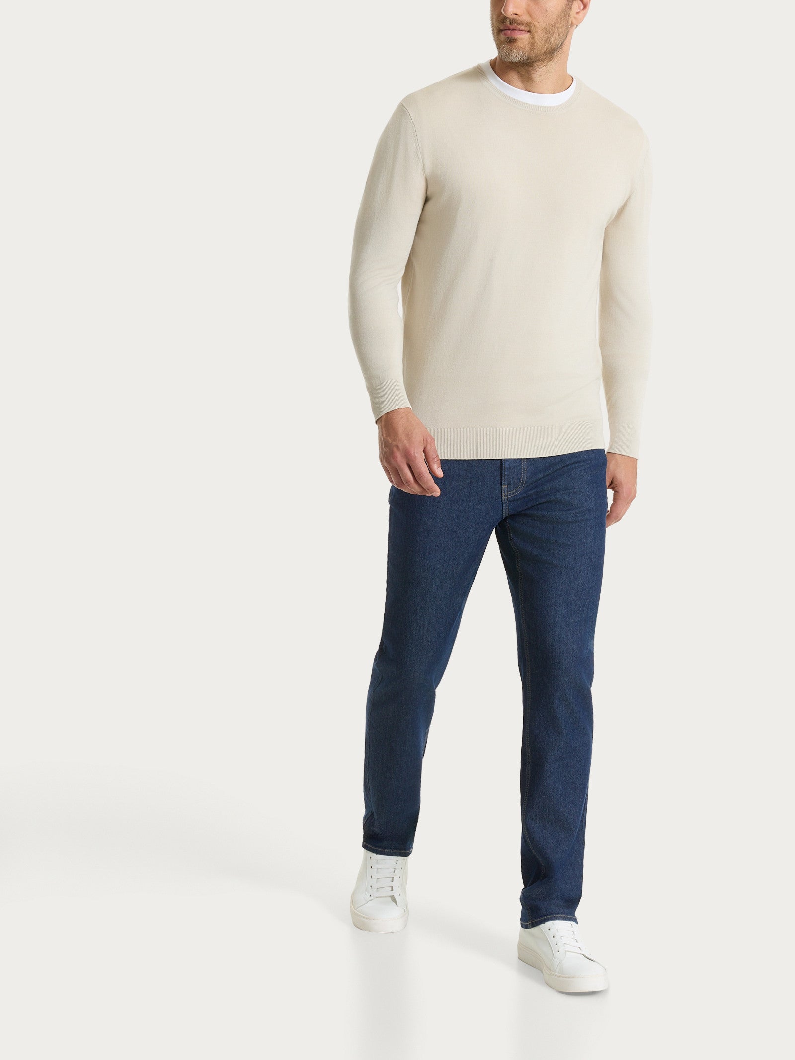 Ragno Summertime pull girocollo uomo Champignon