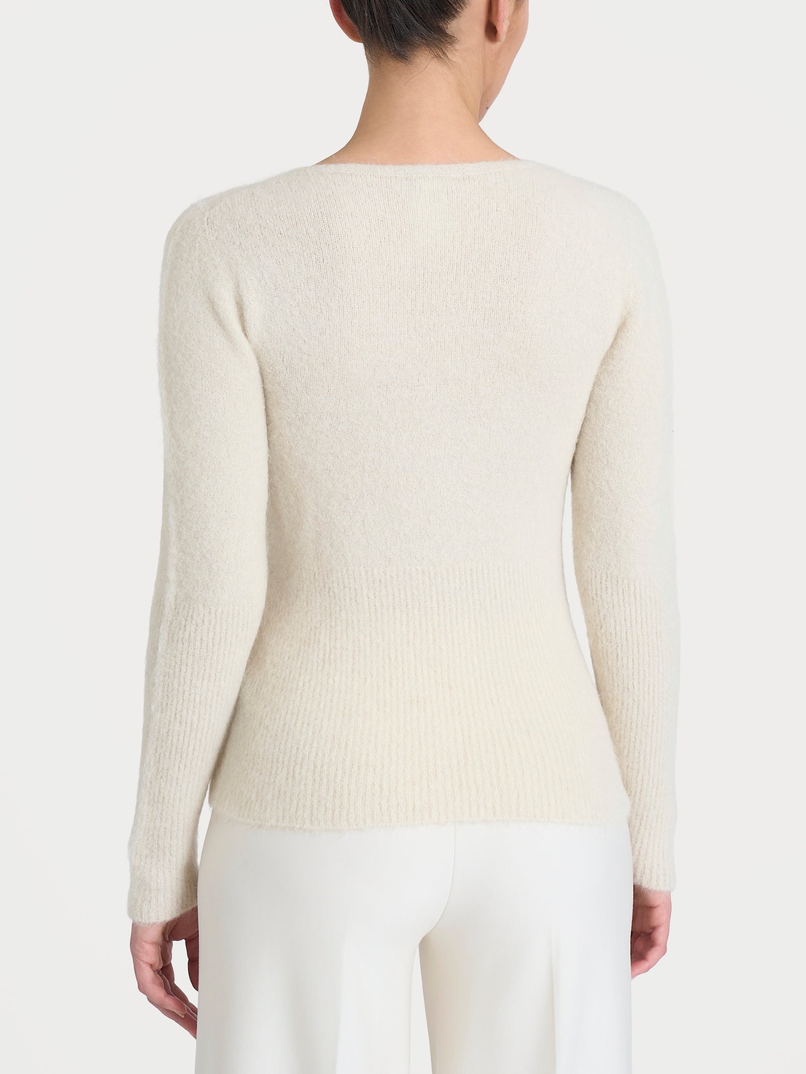 Ragno Misto Alpaca Maglia Madonna Avorio