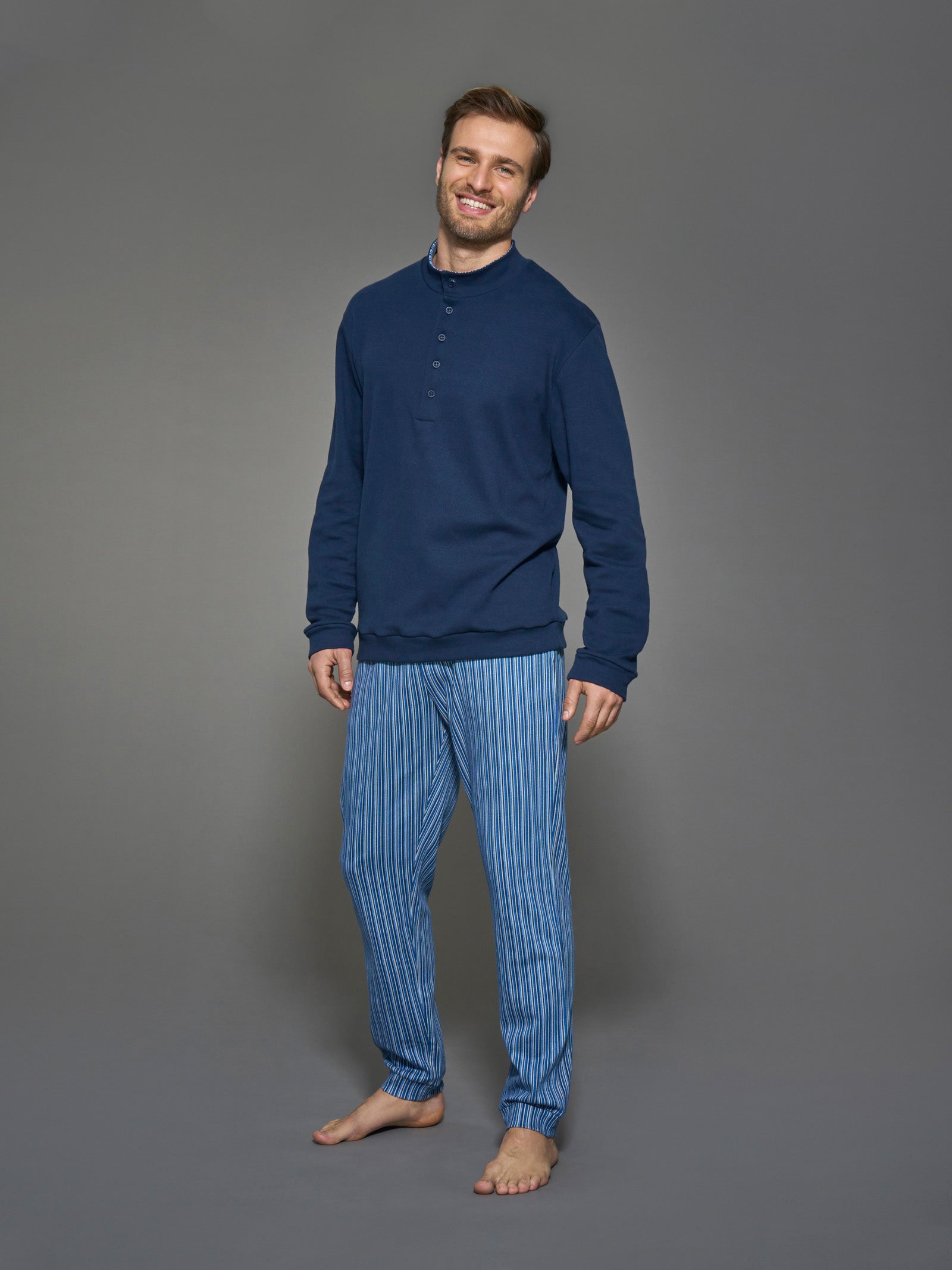 Ragno Jersey Cotone serafino pigiama navy blazer caldo