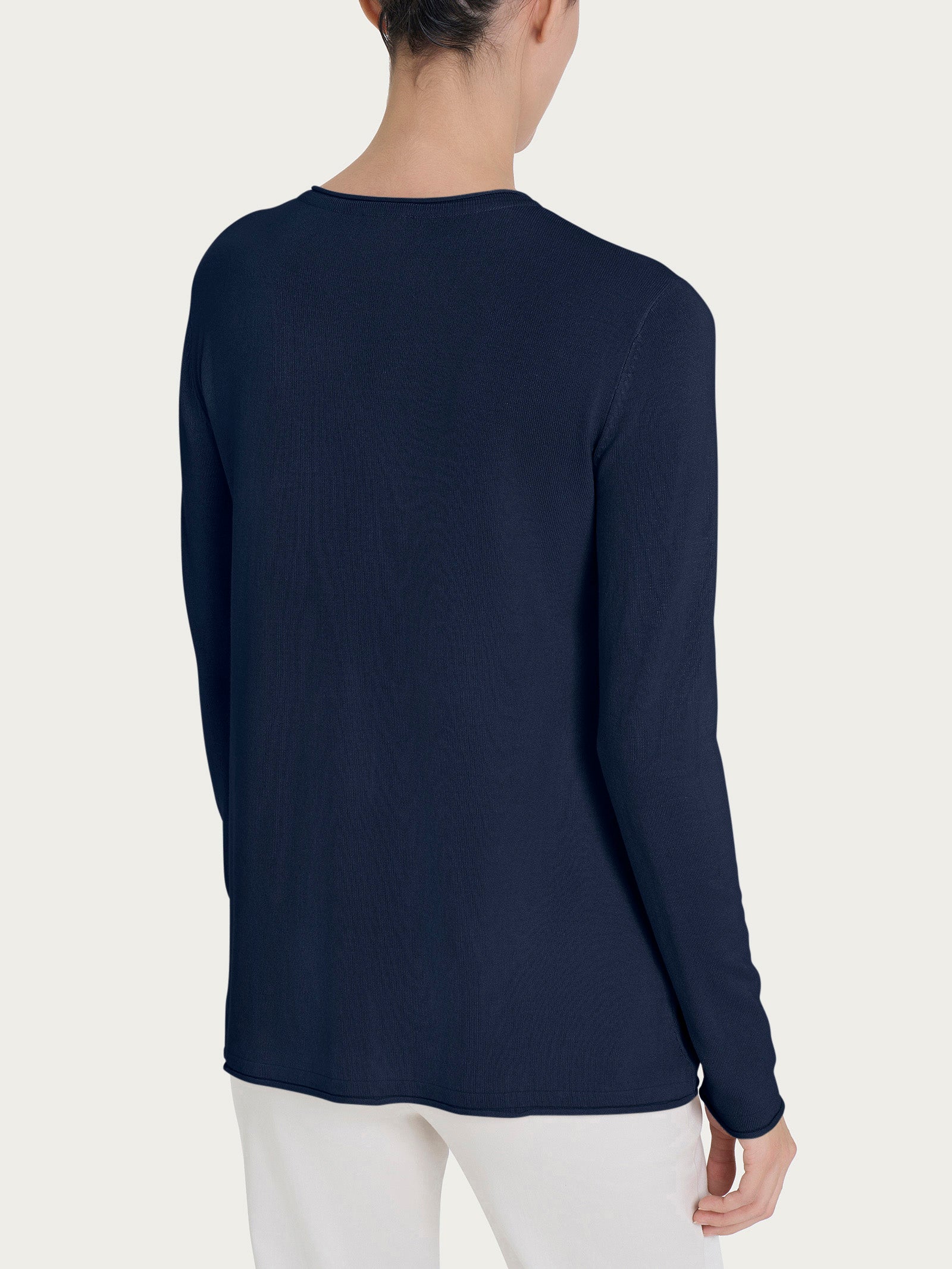 Ragno Summertime Cardigan con Bottoni Bleu Misto Viscosa