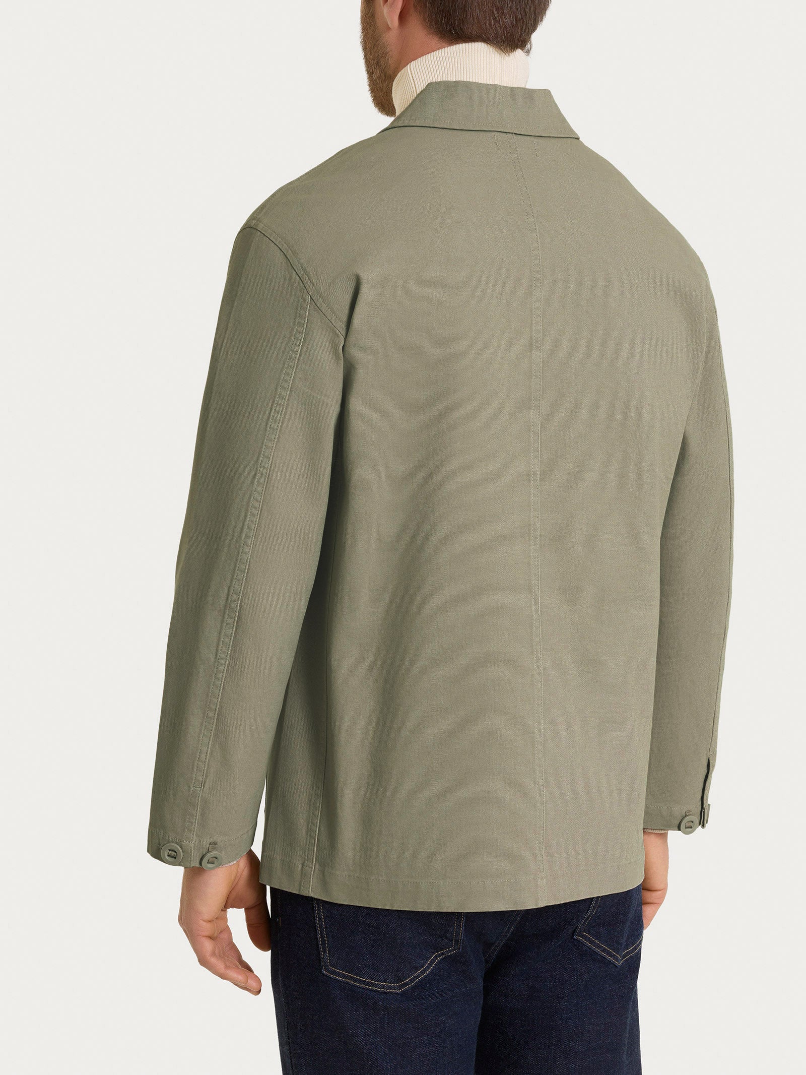 Ragno Compact giacca utility Seagrass canvas