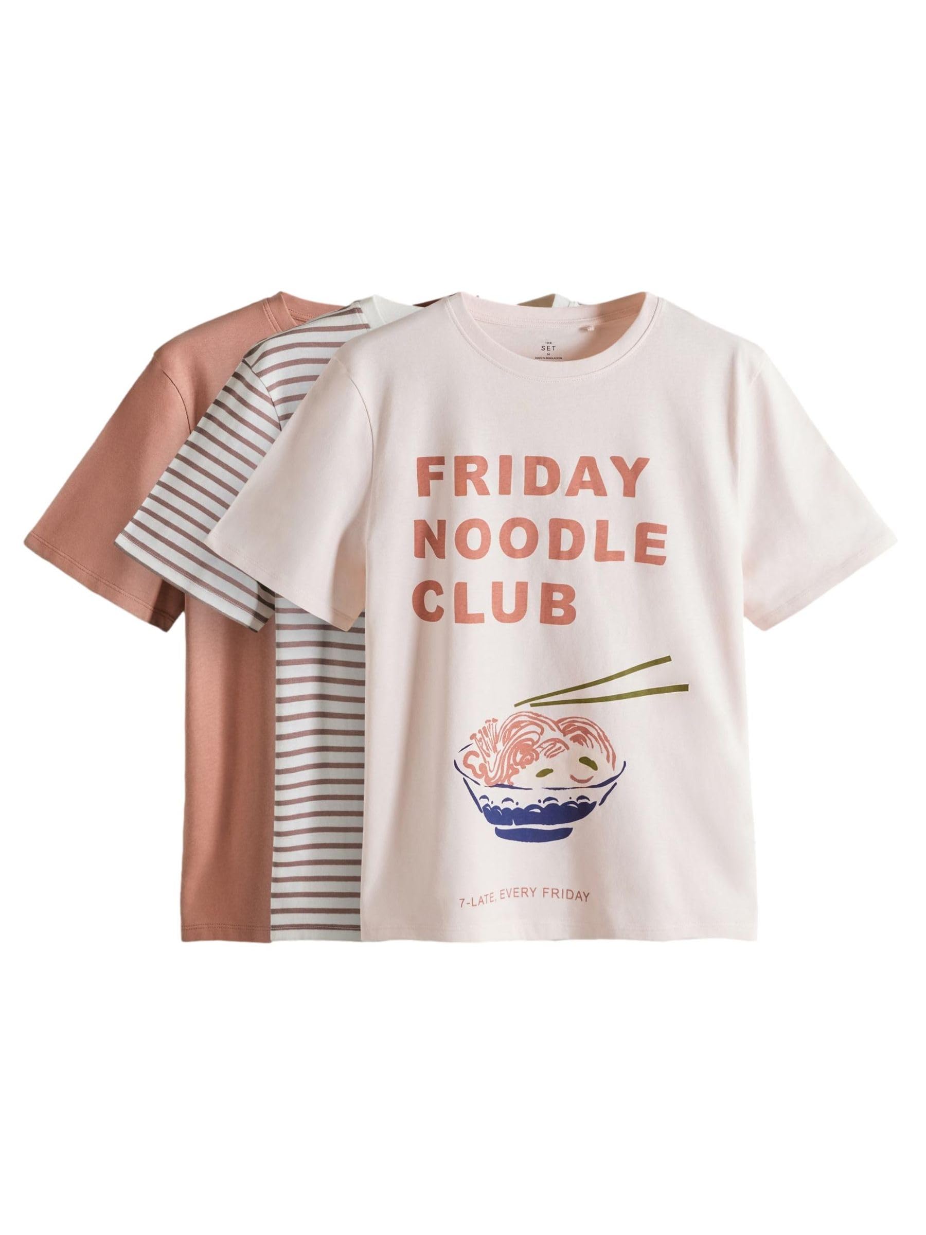 Geo Next The Set T-Shirt Maniche Corte Cotone 3 Pezzi Comoda