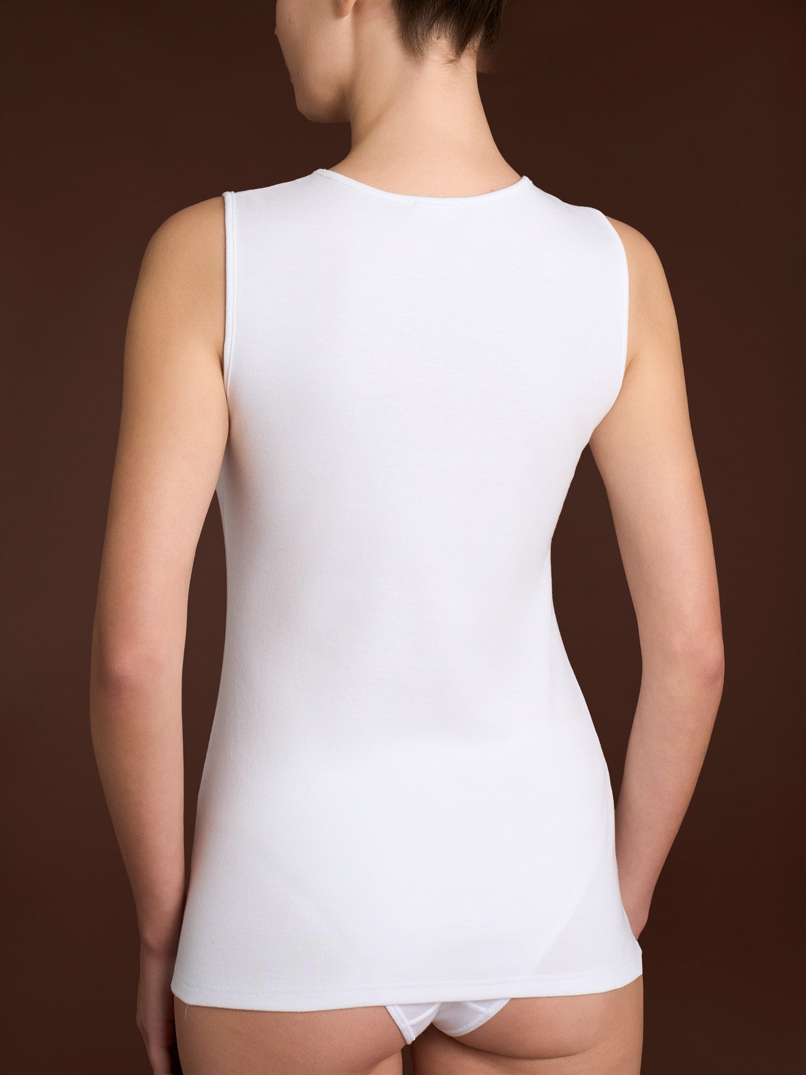 Ragno Thermo Cotton canottiera donna Bianco in caldo cotone