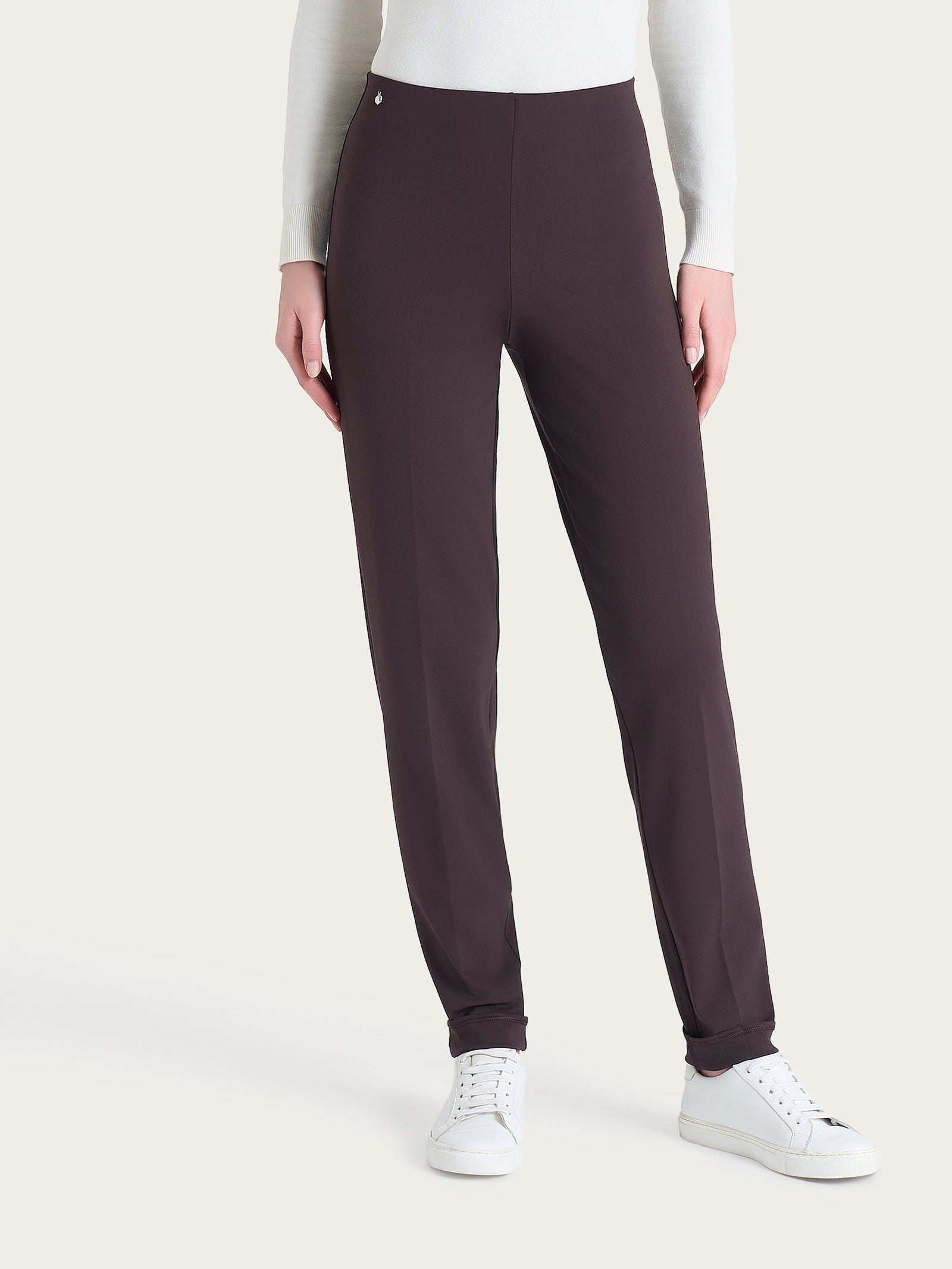 Ragno Cashmere Compact Pantalone Sigaretta Chocolate Torte skinny