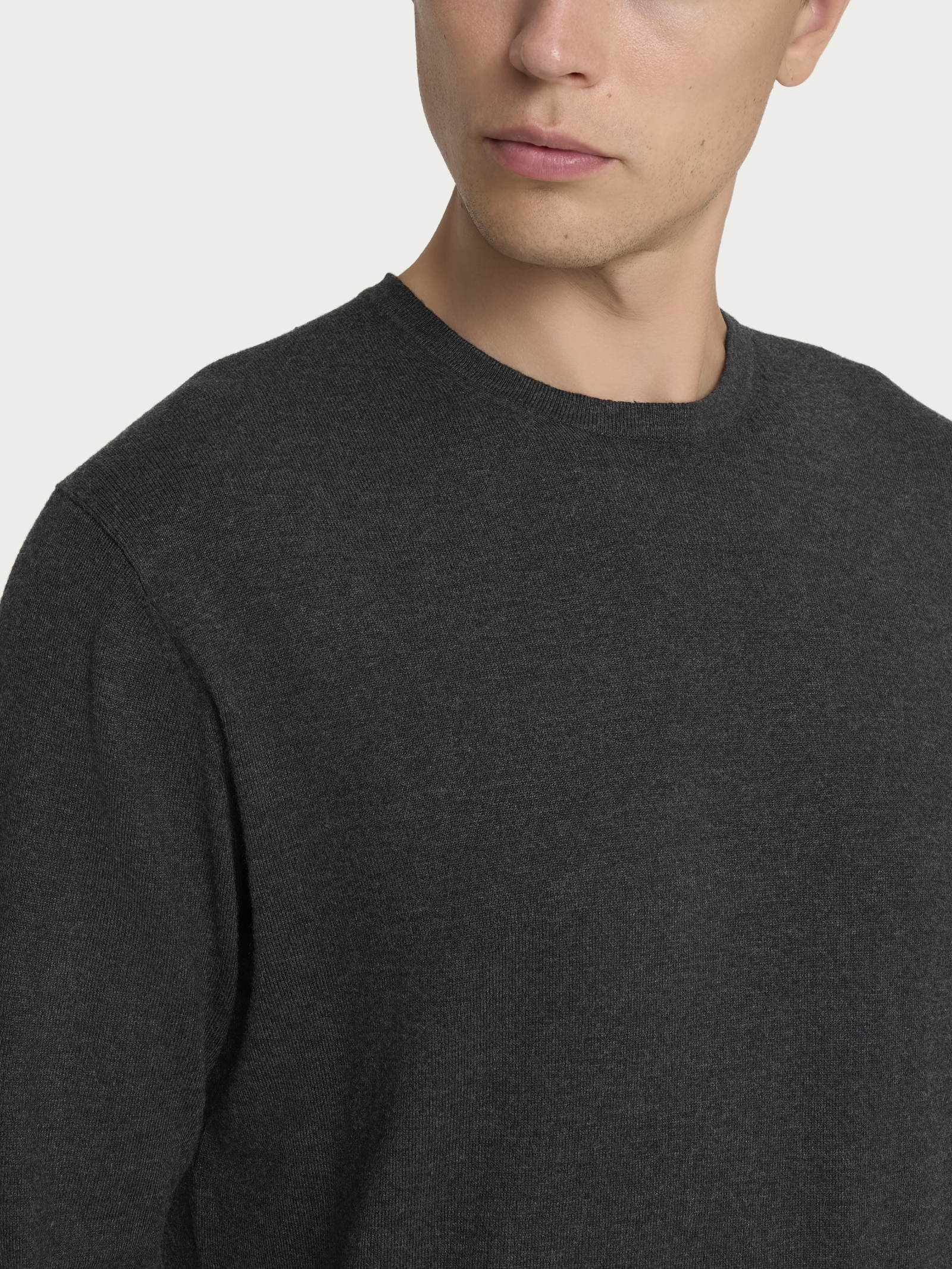 Ragno Four Seasons pull girocollo uomo antracite misto viscosa