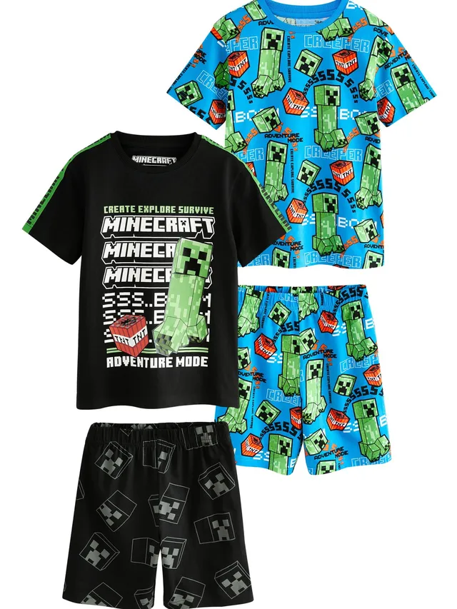 Next Minecraft pigiama corto ragazzo 116 2 pezzi cotone