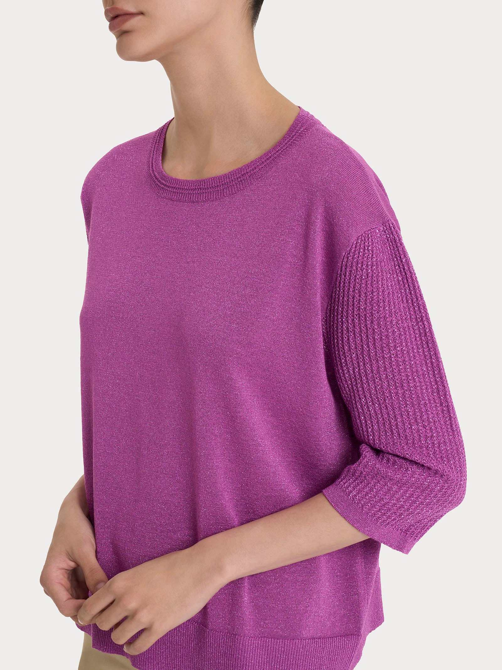 Ragno Crêpe Lurex Maglia Barchetta Cattleya Orchid
