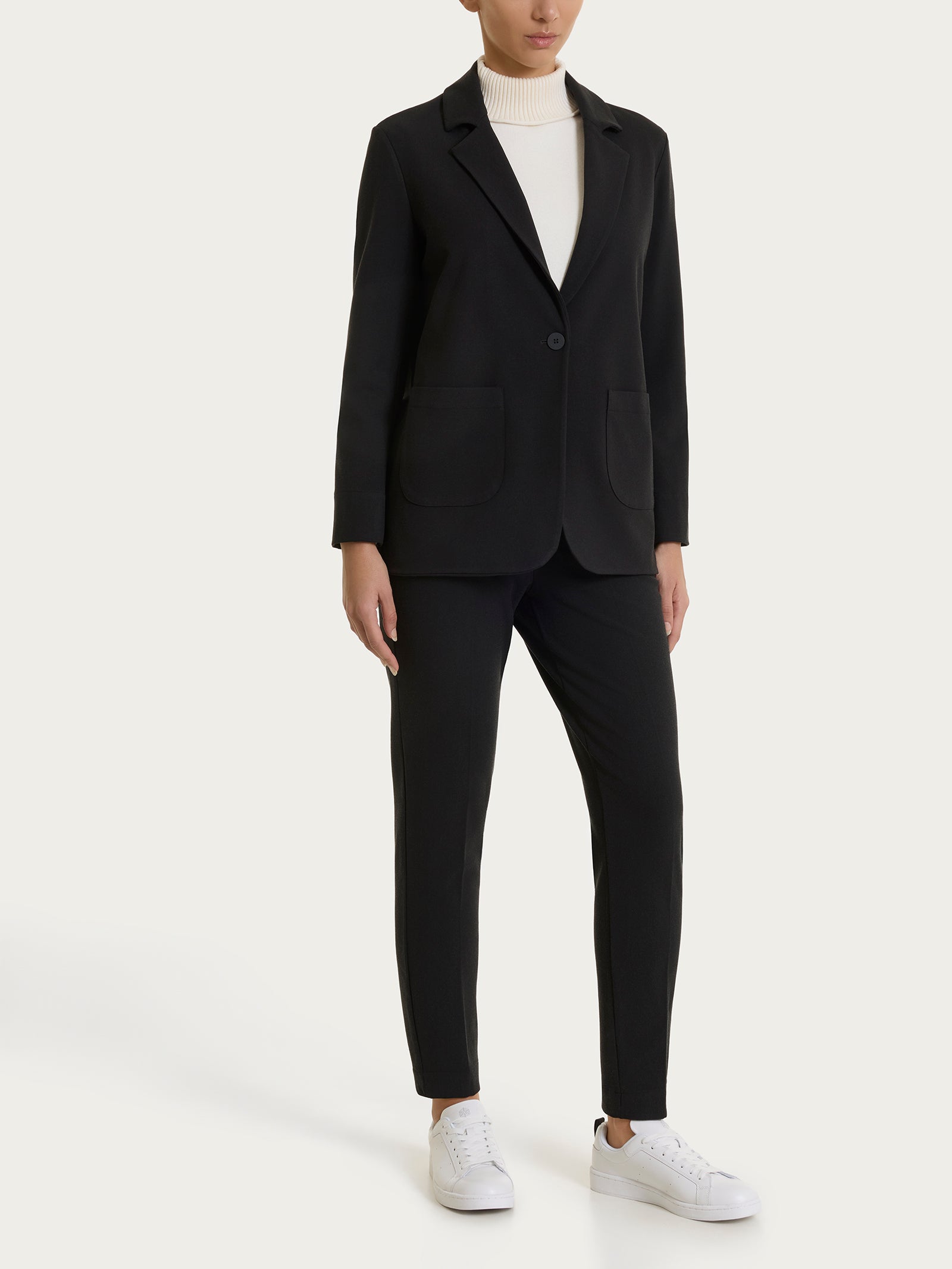 Ragno Blazer Over Flannel Twill Giacca Nero vestibilita over