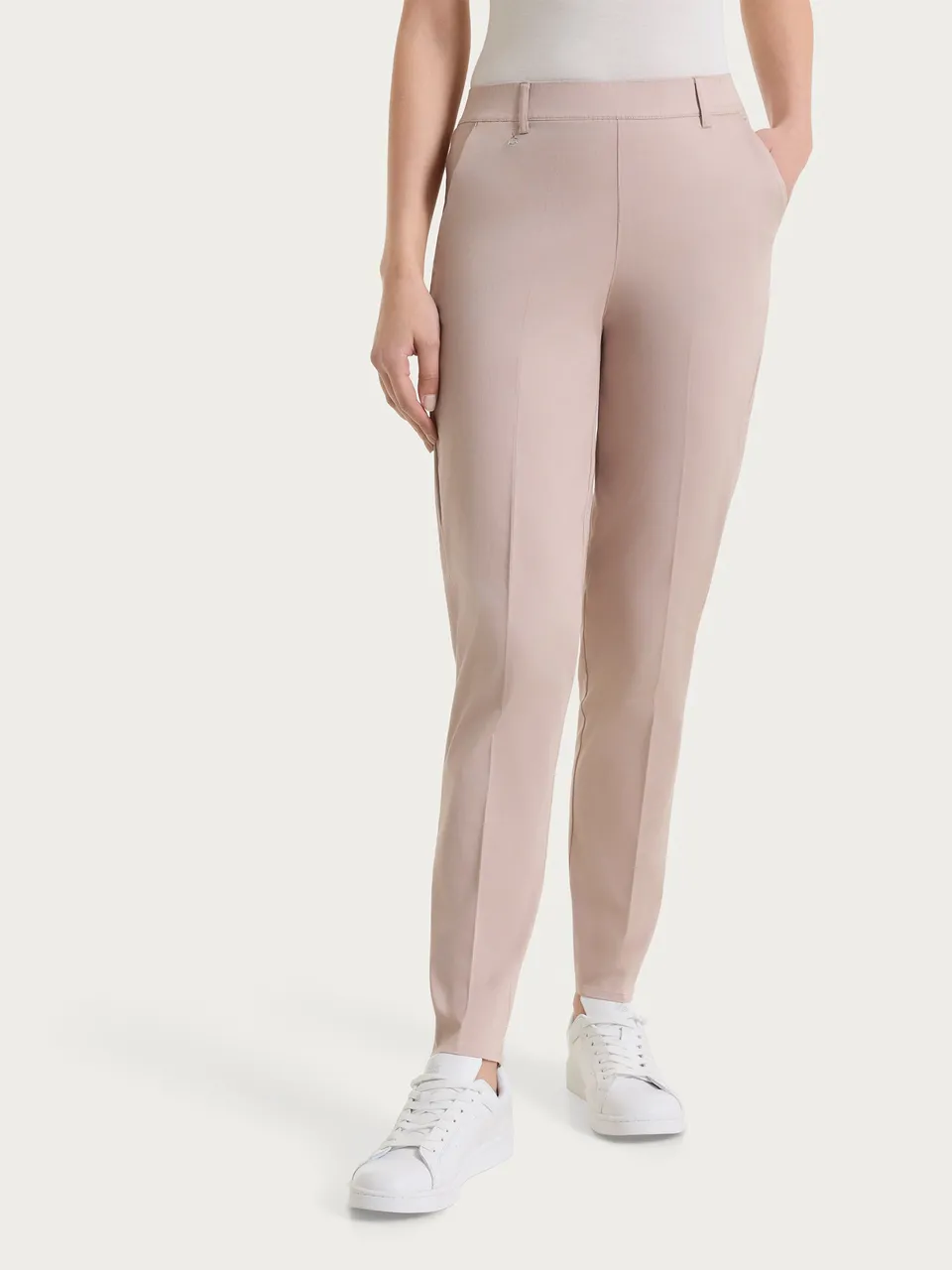 Ragno Satin Power Pantalone Chino Slim Sphinx con risvolto