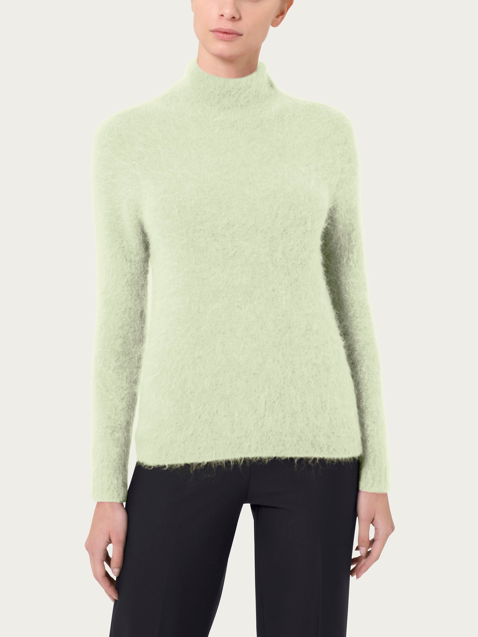 Ragno Merino Soft lupetto Gleam lana alpaca collo alto