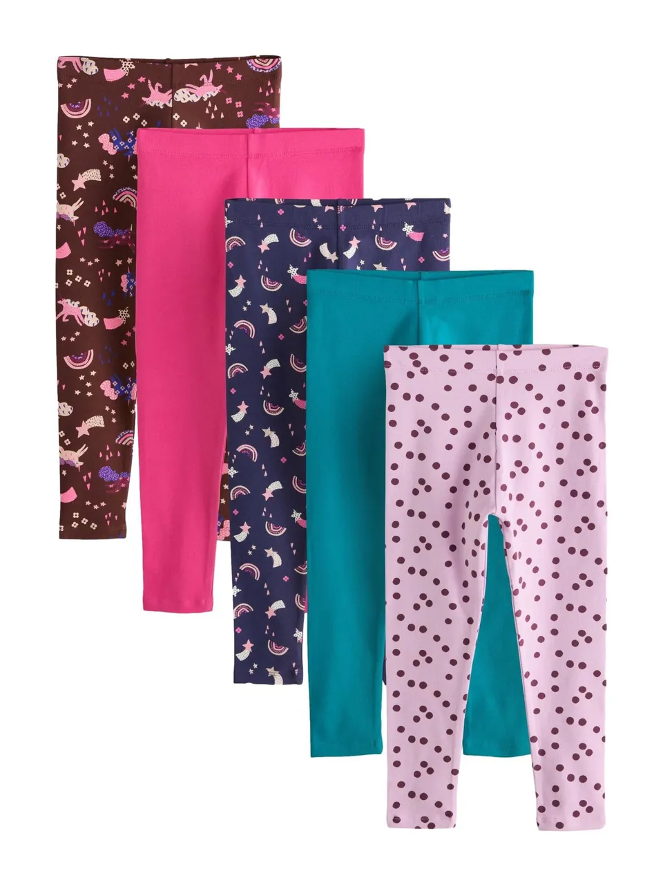 Geo Next Leggings ragazza confezione da 5 uso quotidiano