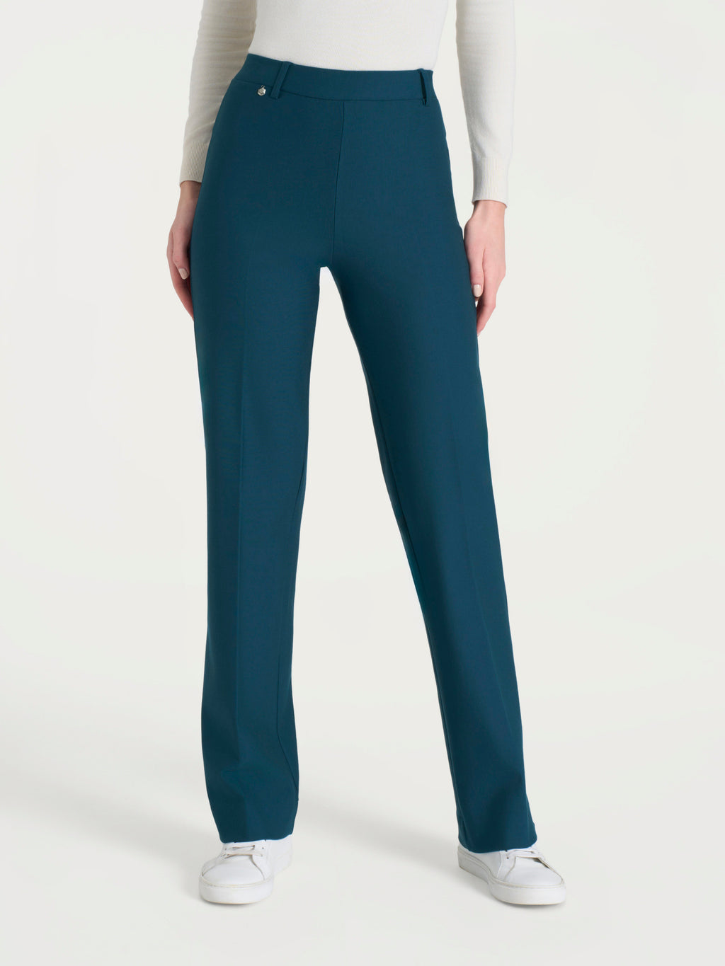 Ragno Compact Wide pantaloni palazzo donna reflecting pond