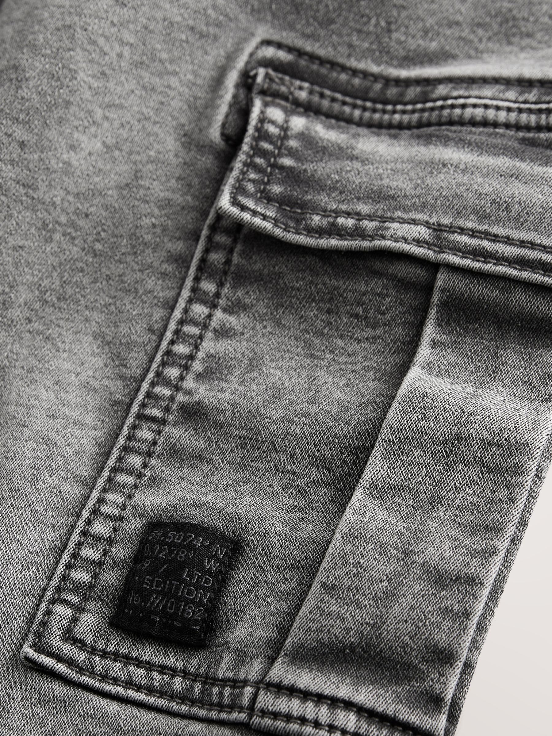 Next Ragazzo Jeans Cargo 98 grigio vita elasticizzata