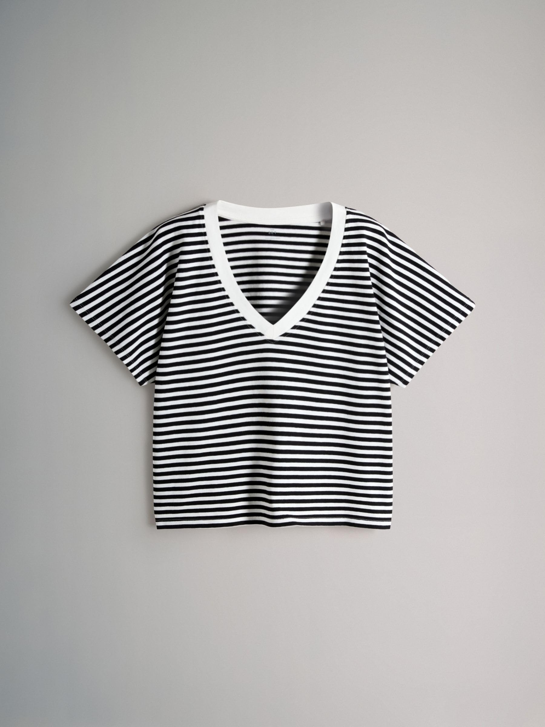 Geo Next THE SET T-Shirt Scollo V Donna 4 Pezzi Tessuto Pesante