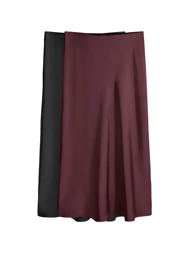 Geo Next The Set gonna longuette satin donna confezione da 2