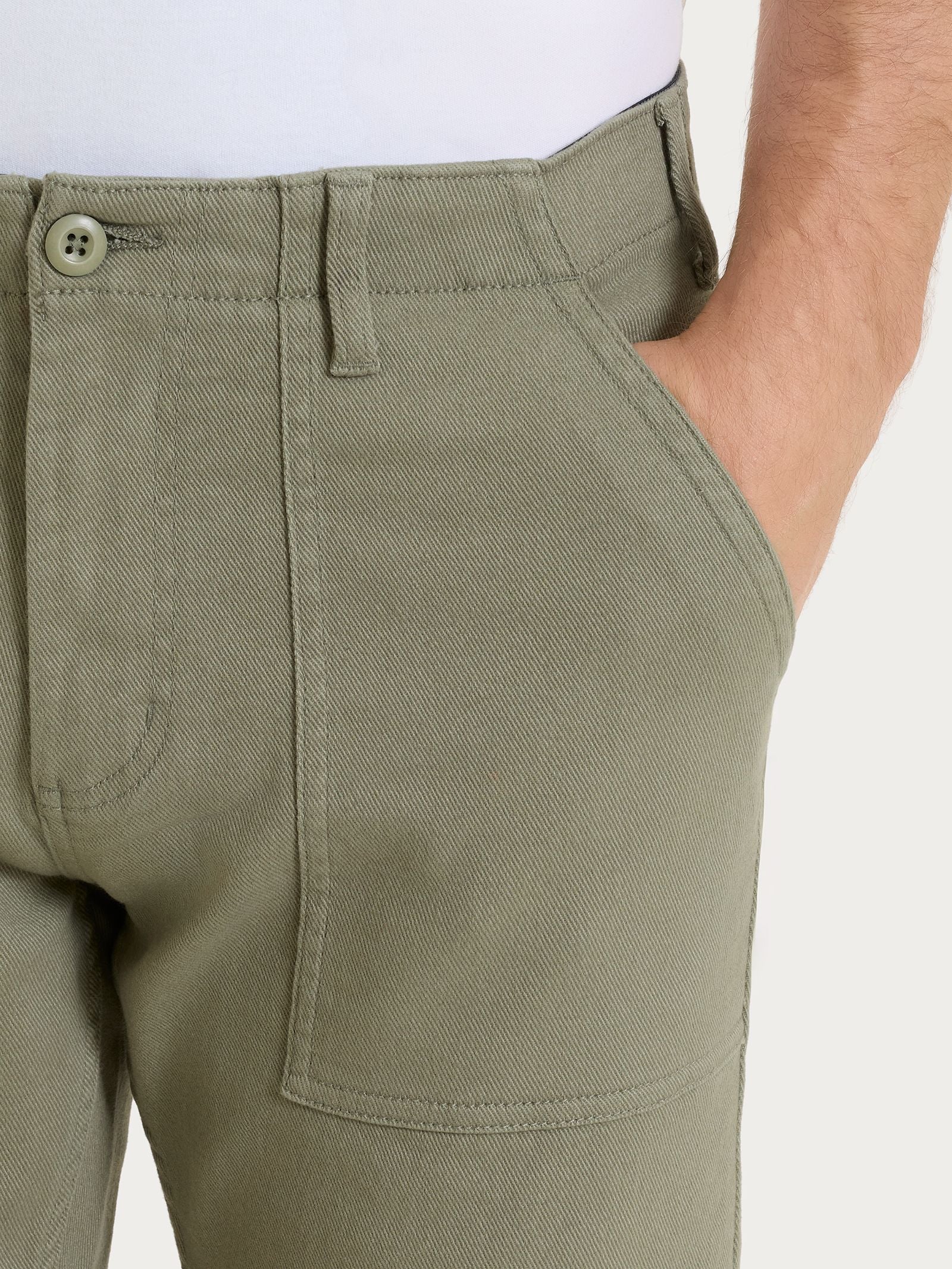 Ragno Raw Twill Pantalone Explorer uomo Deep Green