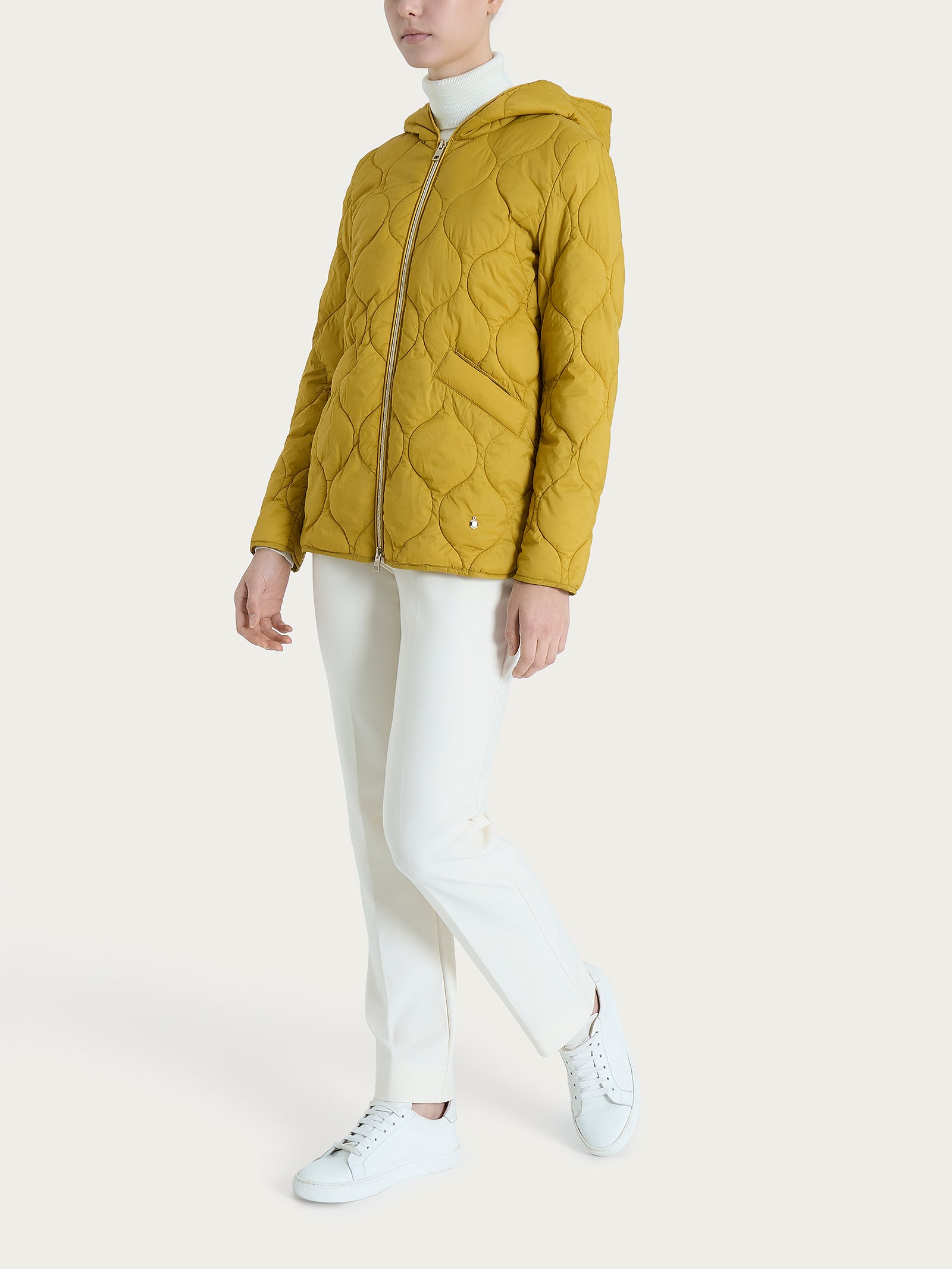 Ragno SL Piumino puffer Onion Quilt Oil Yellow cappuccio