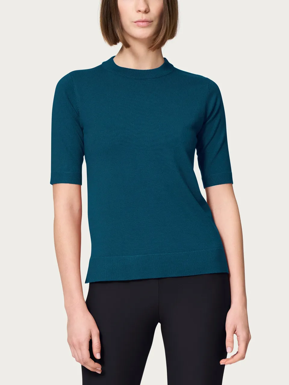 Ragno Four Seasons maglia girocollo Reflecting Pond viscosa