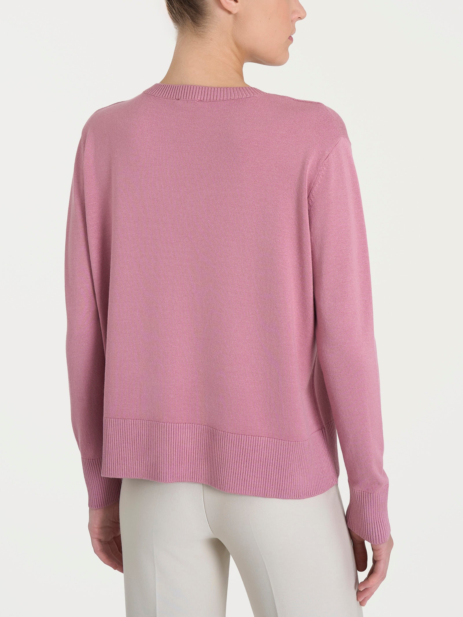 Ragno Four Seasons maglia scollo a V Lilas viscosa