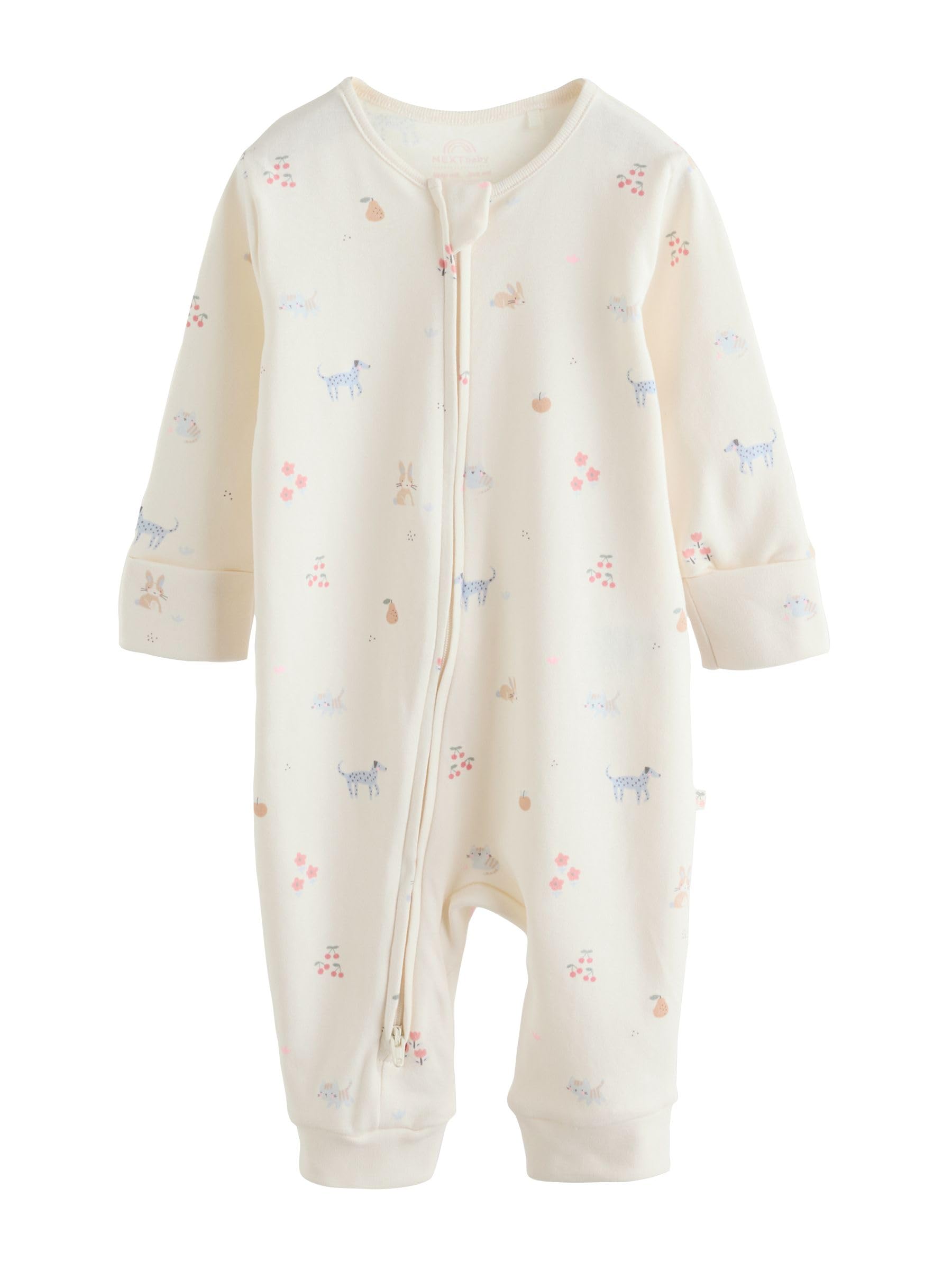 Next tutina neonata zip 68-74 3 pezzi bidirezionale
