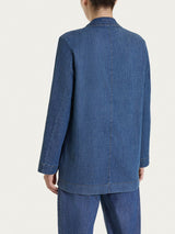Ragno Super Denim blazer Deconstructed Over jeans