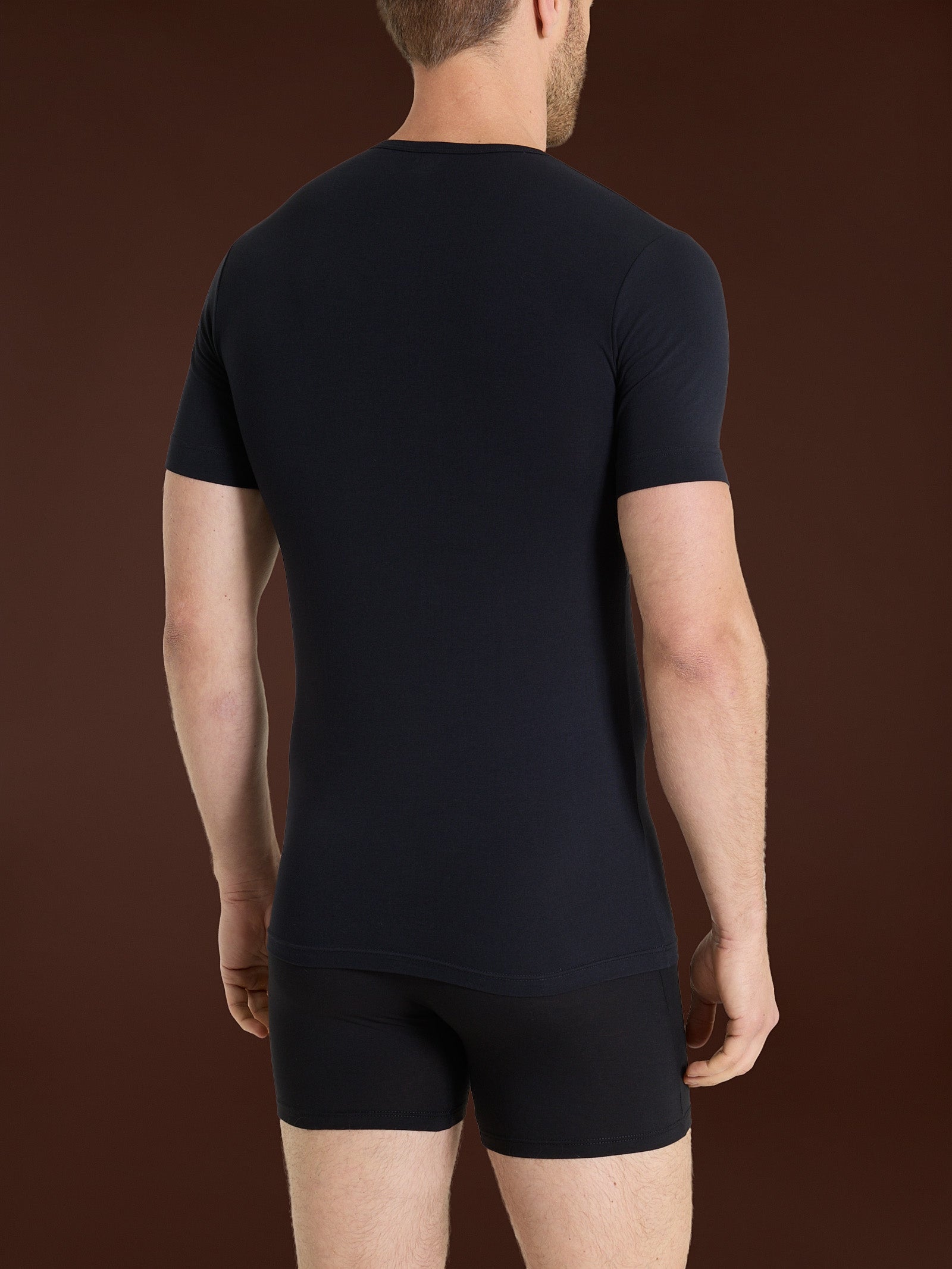 Ragno Hi-Tech Maglietta Uomo Nero Cotone Elasticizzato