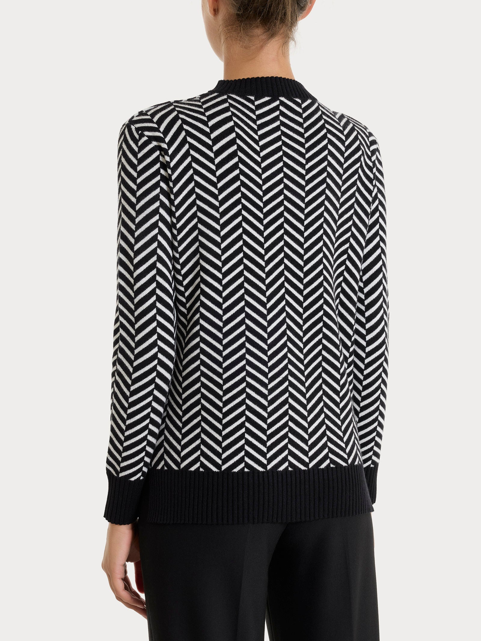 Ragno Super Soft Maglia Girocollo Fant.Nero spigata