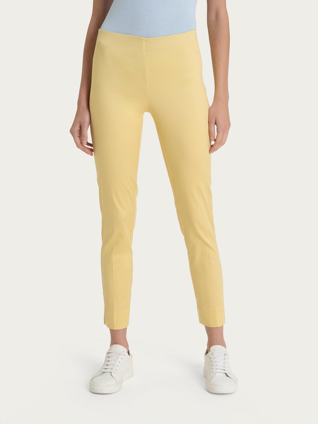 Ragno Satin Power pinocchietto donna Pale Banana skinny spacco