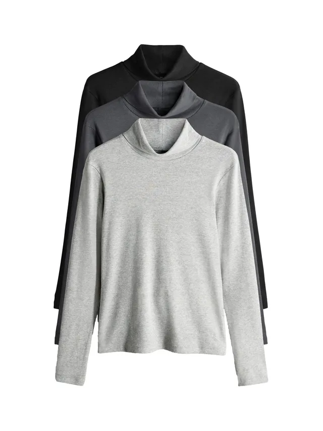 Geo Next The Set Maglia a Coste Manica Lunga 3 Pezzi Collo Alto